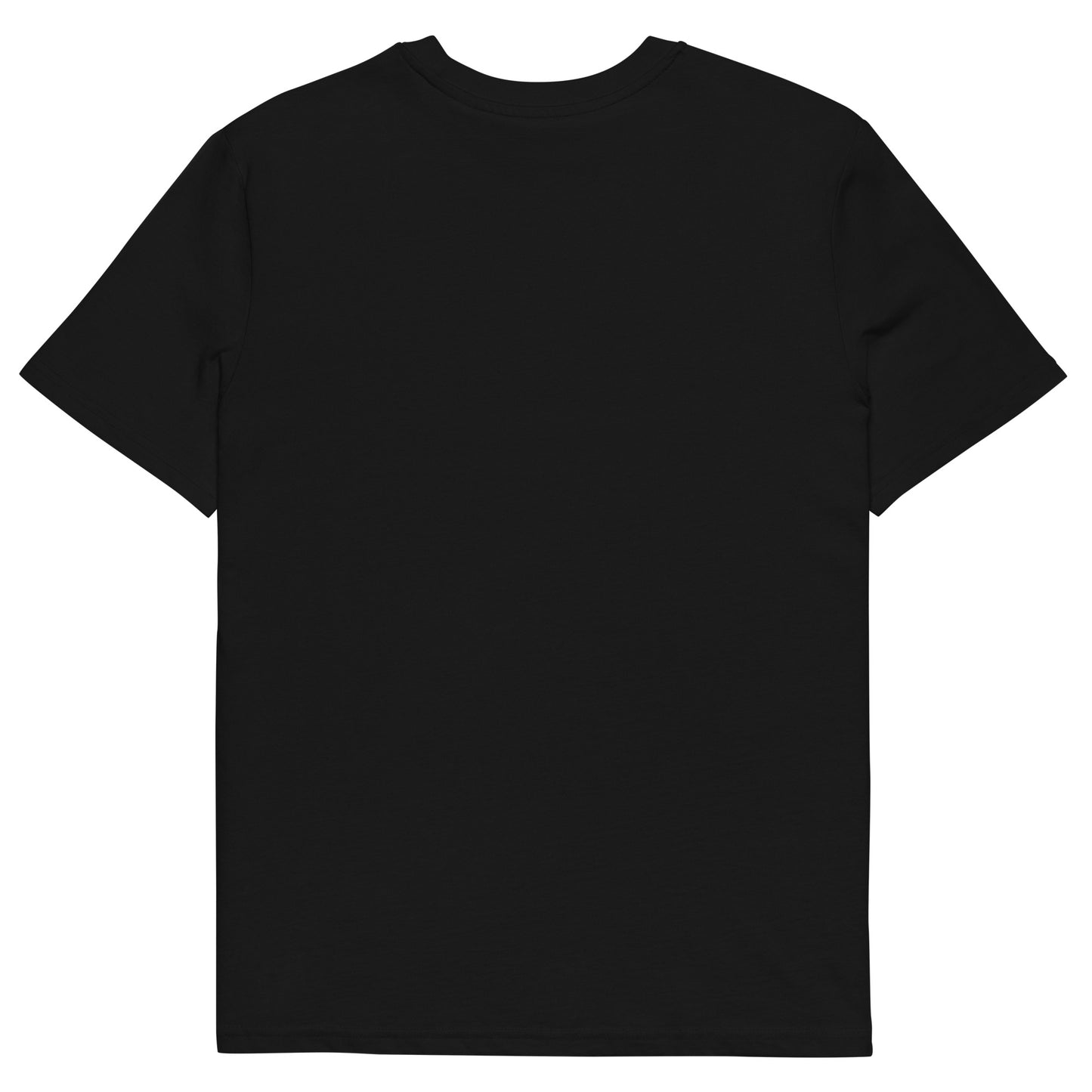 Black-Hello My Name Is Sticker Graffiti Tee from B.Different Clothing, back view, graffiti-inspired streetwear t-shirt
