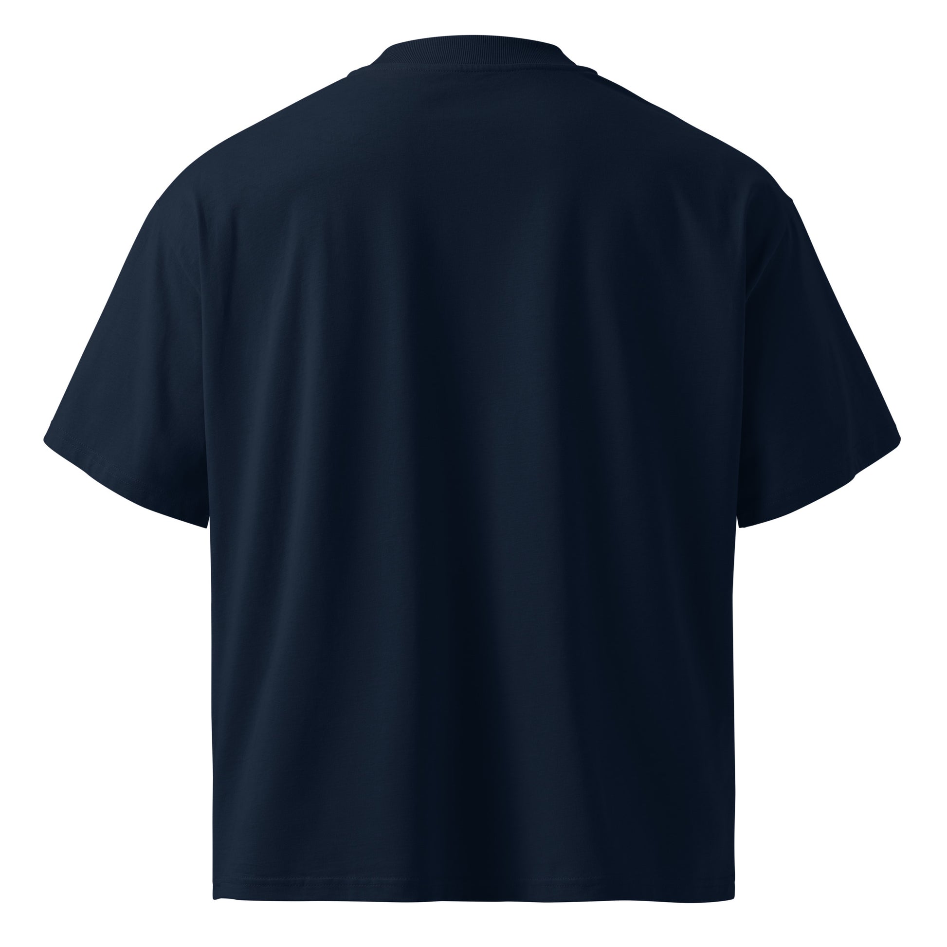 Navy-Toys Tag Tee by Graffiti Dad from B.Different Clothing, back view, graffiti-inspired streetwear, oversized heavyweight t-shirt