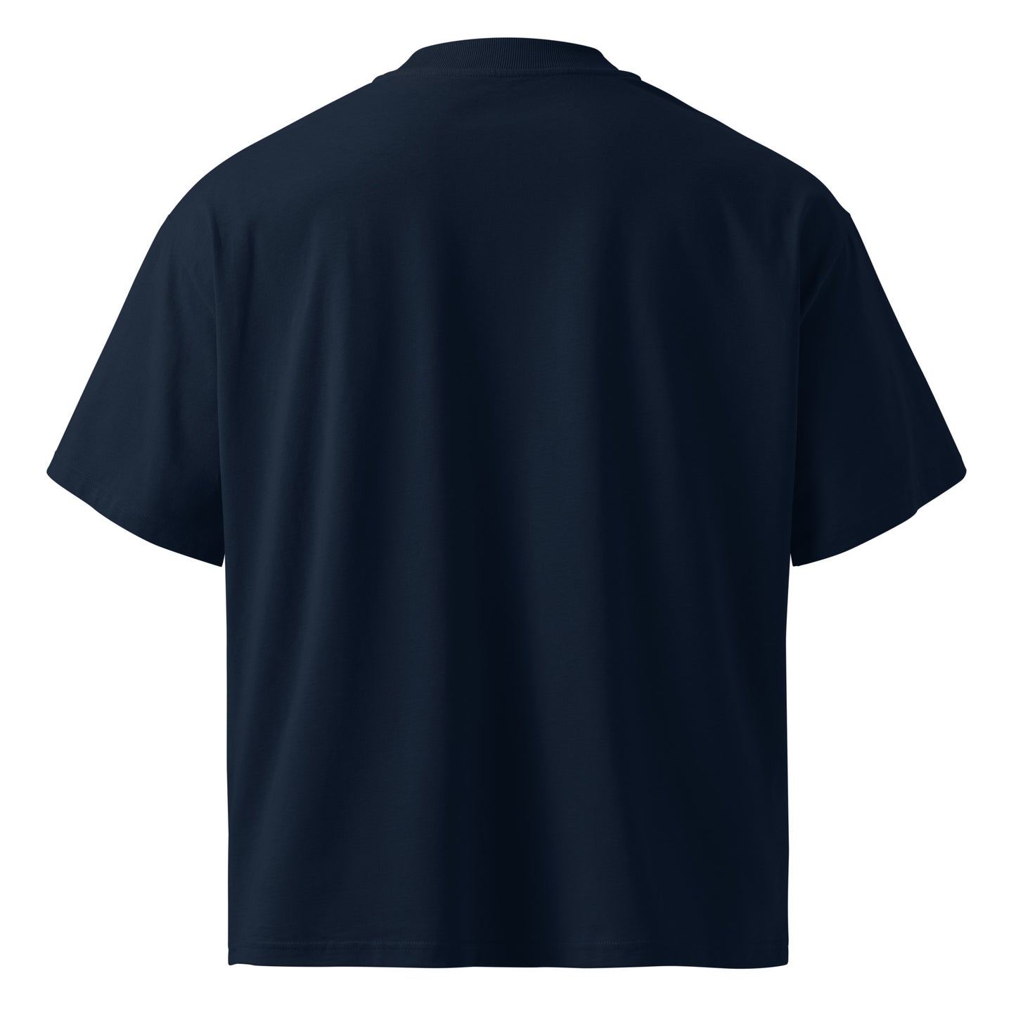 Navy-1312 Graffiti Tag Tee by Caos One from B.Different Clothing, back view, graffiti-inspired streetwear, oversized heavyweight t-shirt