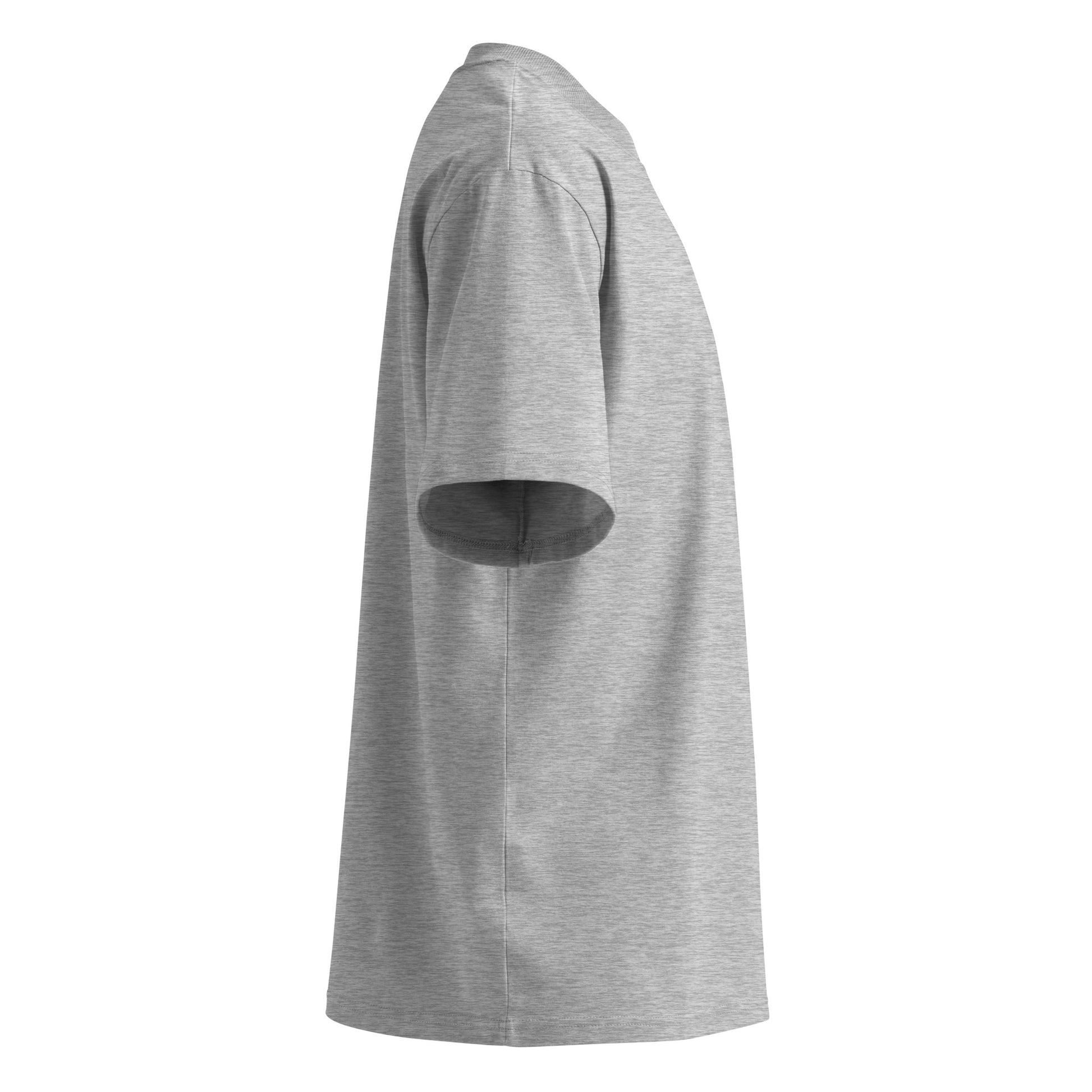 Gray-Pixel Spray Can Graffiti Tee from B.Different Clothing, right view, graffiti-inspired streetwear oversized heavyweight t-shirt