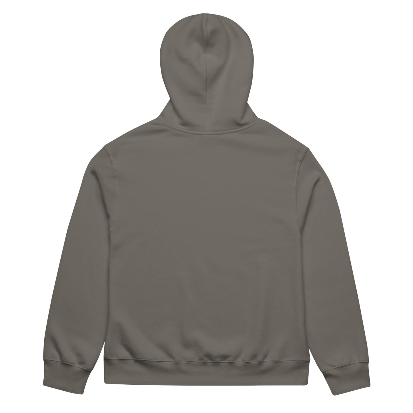 Gray-Make Your Choice Graffiti Hoodie by Trk One from B.Different Clothing, back view, graffiti-inspired streetwear, oversized heavyweight