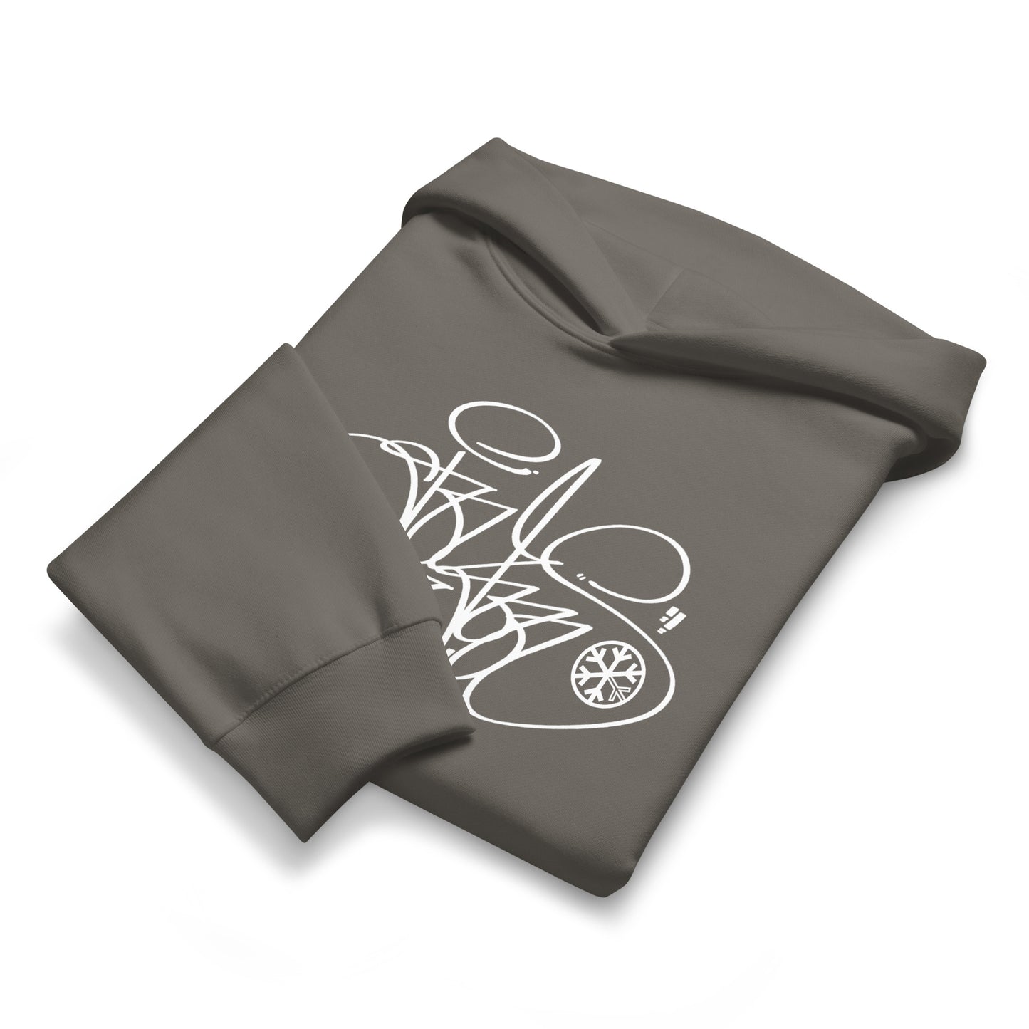 Dark Gray-Toys Tag Hoodie by Graffiti Dad from B.Different Clothing, front view, graffiti-inspired streetwear, oversized heavyweight