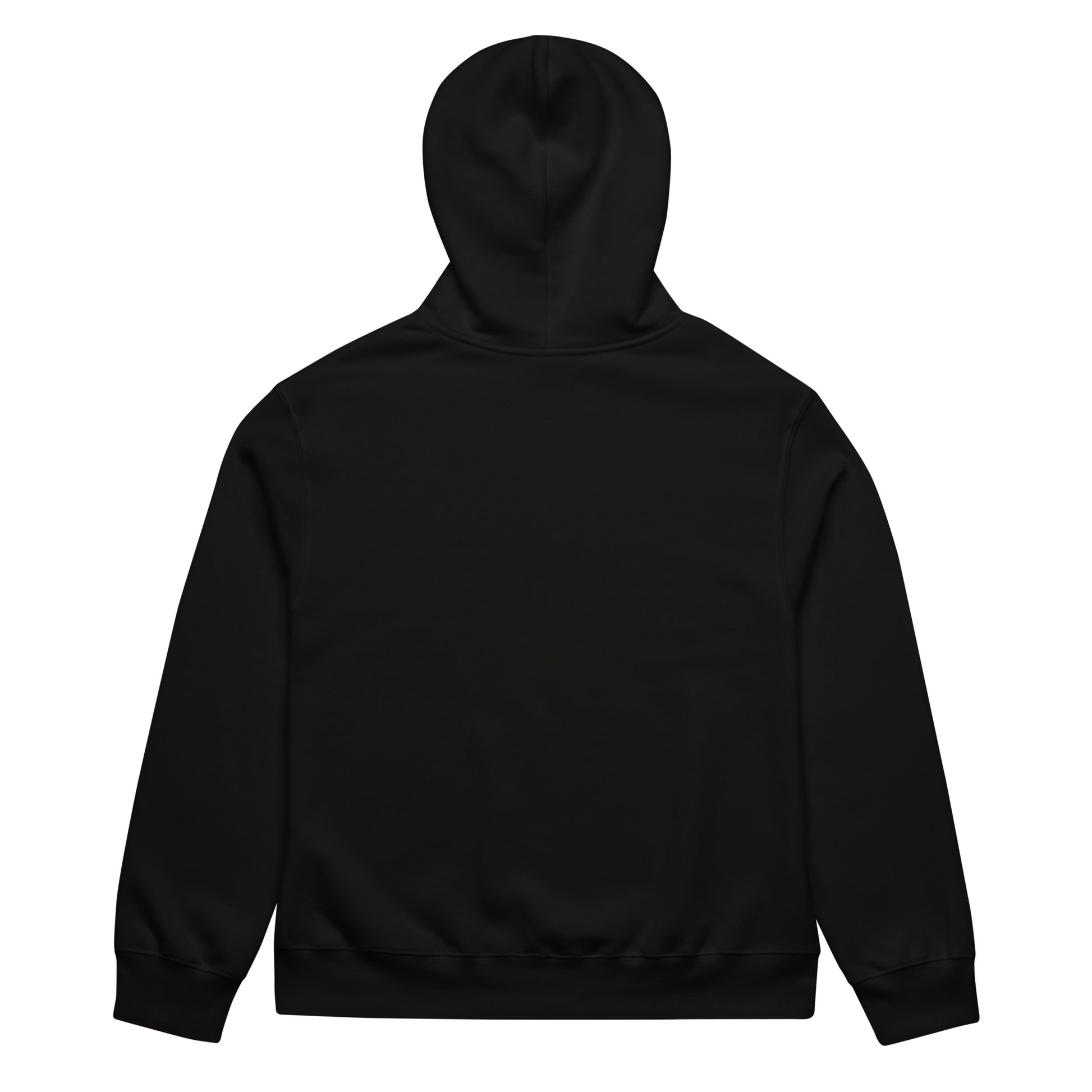 Black-Make Your Choice Graffiti Hoodie by Trk One from B.Different Clothing, back view, graffiti-inspired streetwear, oversized heavyweight