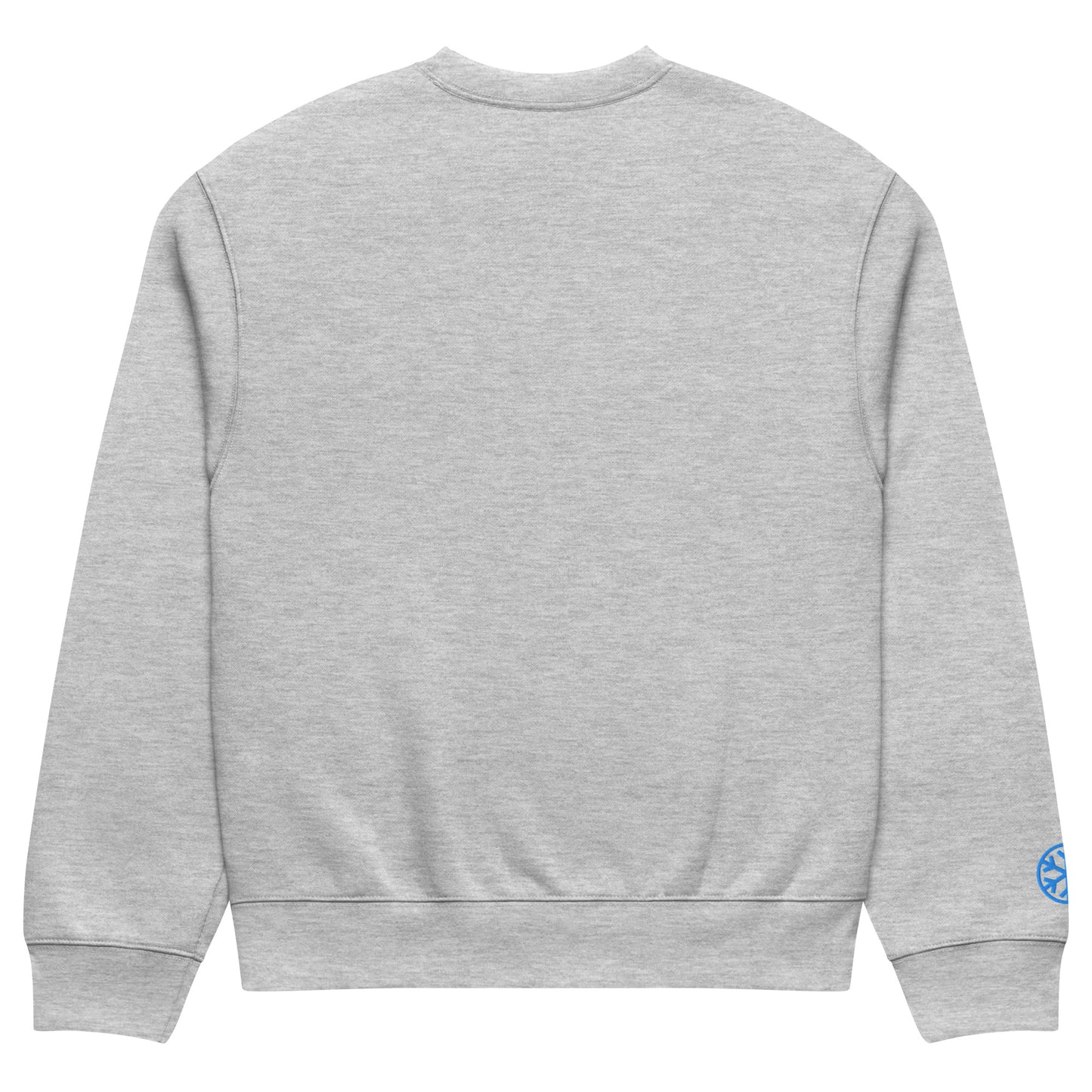 Gray-Pixel Balaclava Graffiti Sweatshirt from B.Different Clothing, back view, graffiti-inspired streetwear, oversized heavyweight