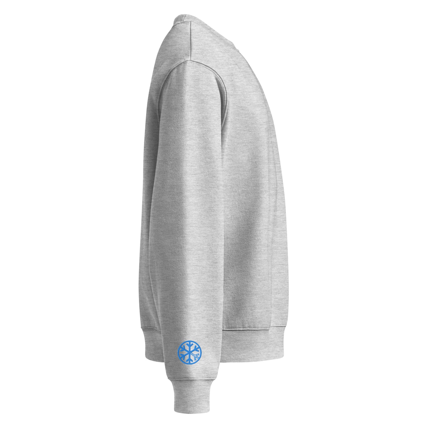 Gray-Pixel Balaclava Graffiti Sweatshirt from B.Different Clothing, side view, graffiti-inspired streetwear, oversized heavyweight