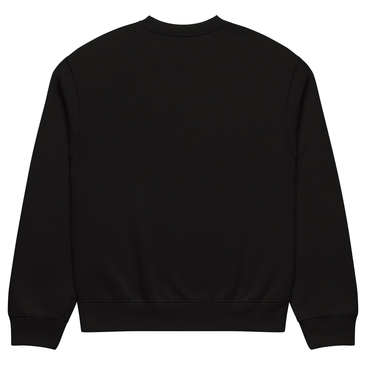 Black-Loner Tag Sweatshirt by Graffiti Dad from B.Different Clothing, back view, graffiti-inspired streetwear, oversized heavyweight