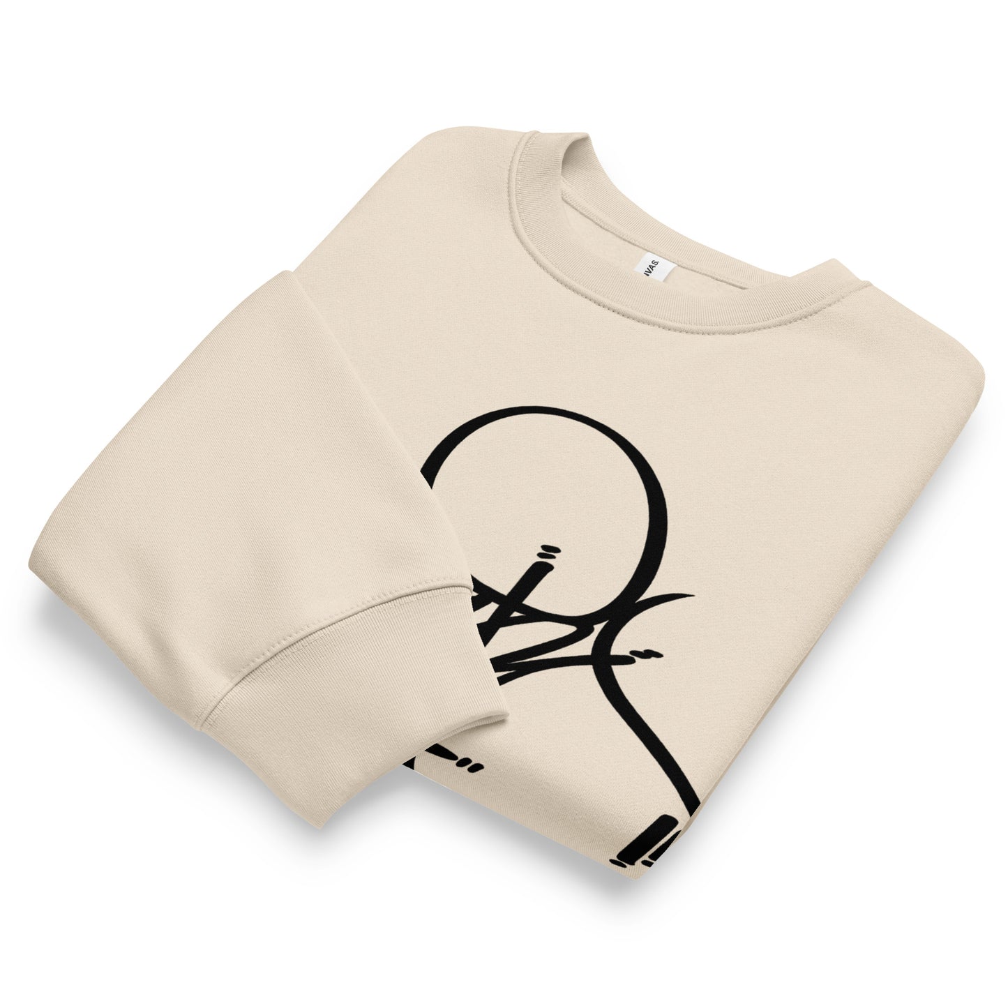 Maroon-Loner Tag Sweatshirt by Graffiti Dad from B.Different Clothing, folded, graffiti-inspired streetwear, oversized heavyweight