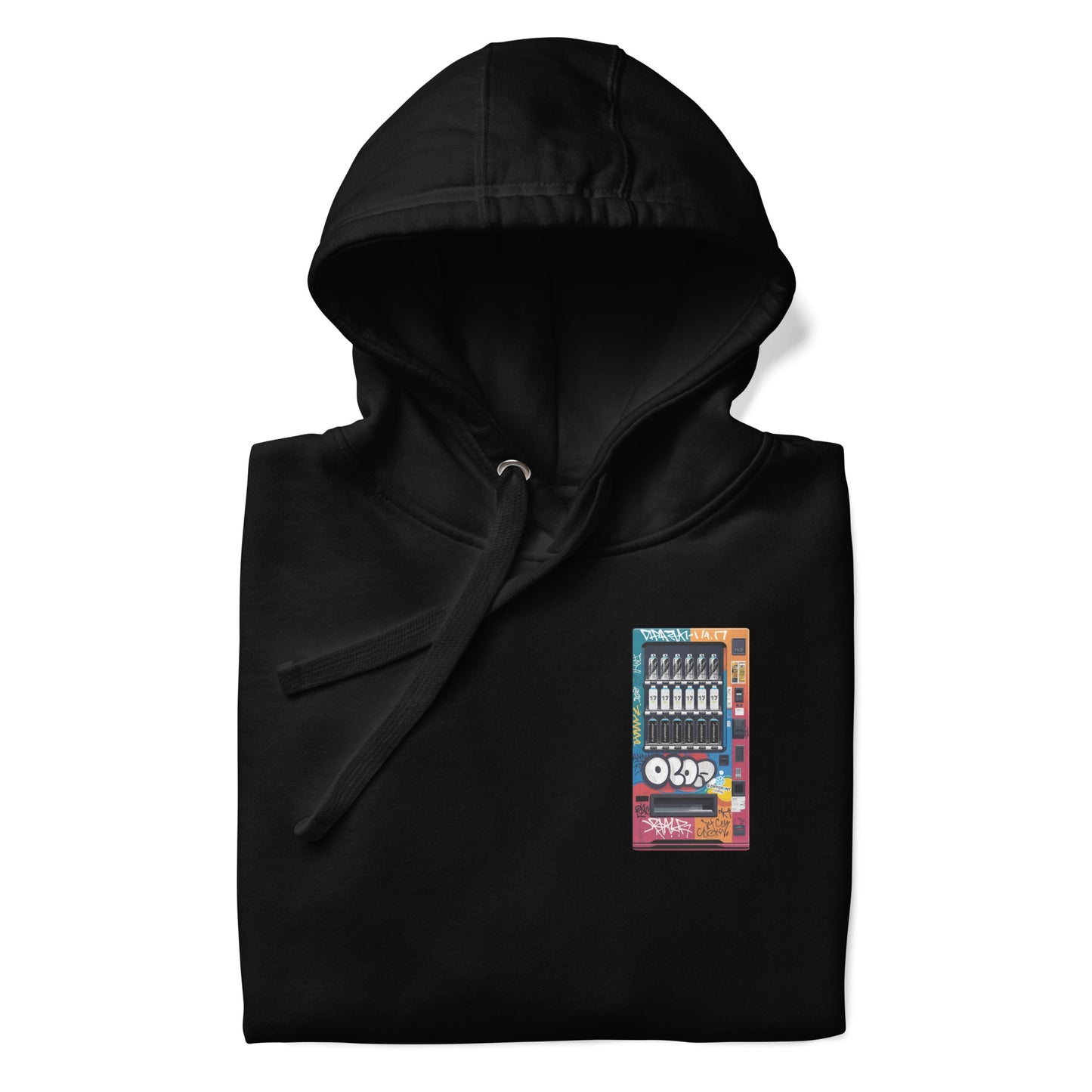 black-graffiti-vending-machine-hoodie-front-by-b.different-clothing-graffiti-inspired-independent-streetwear-brand
