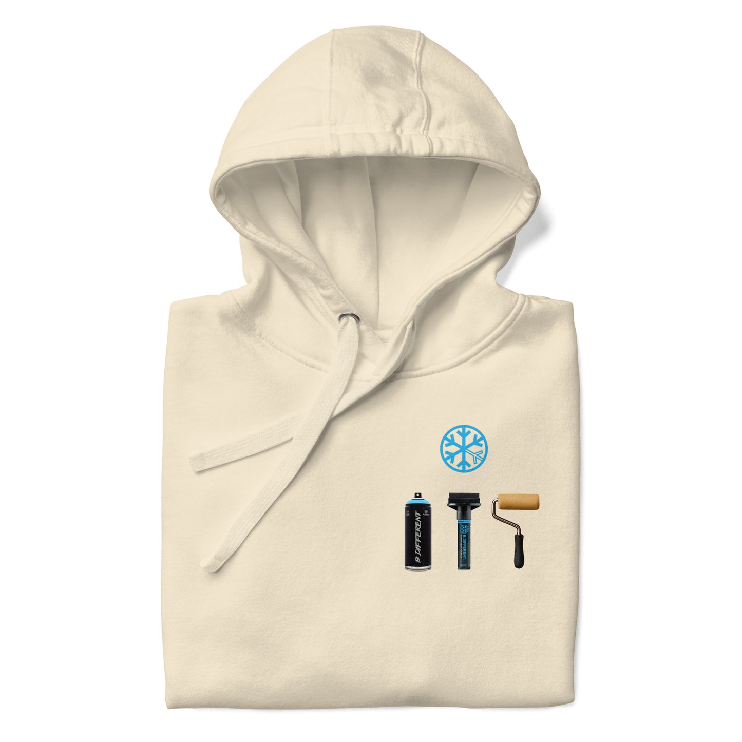 beige-graffiti-artist-action-figure-hoodie-front-by-b.different-clothing-graffiti-inspired-independent-streetwear-brand