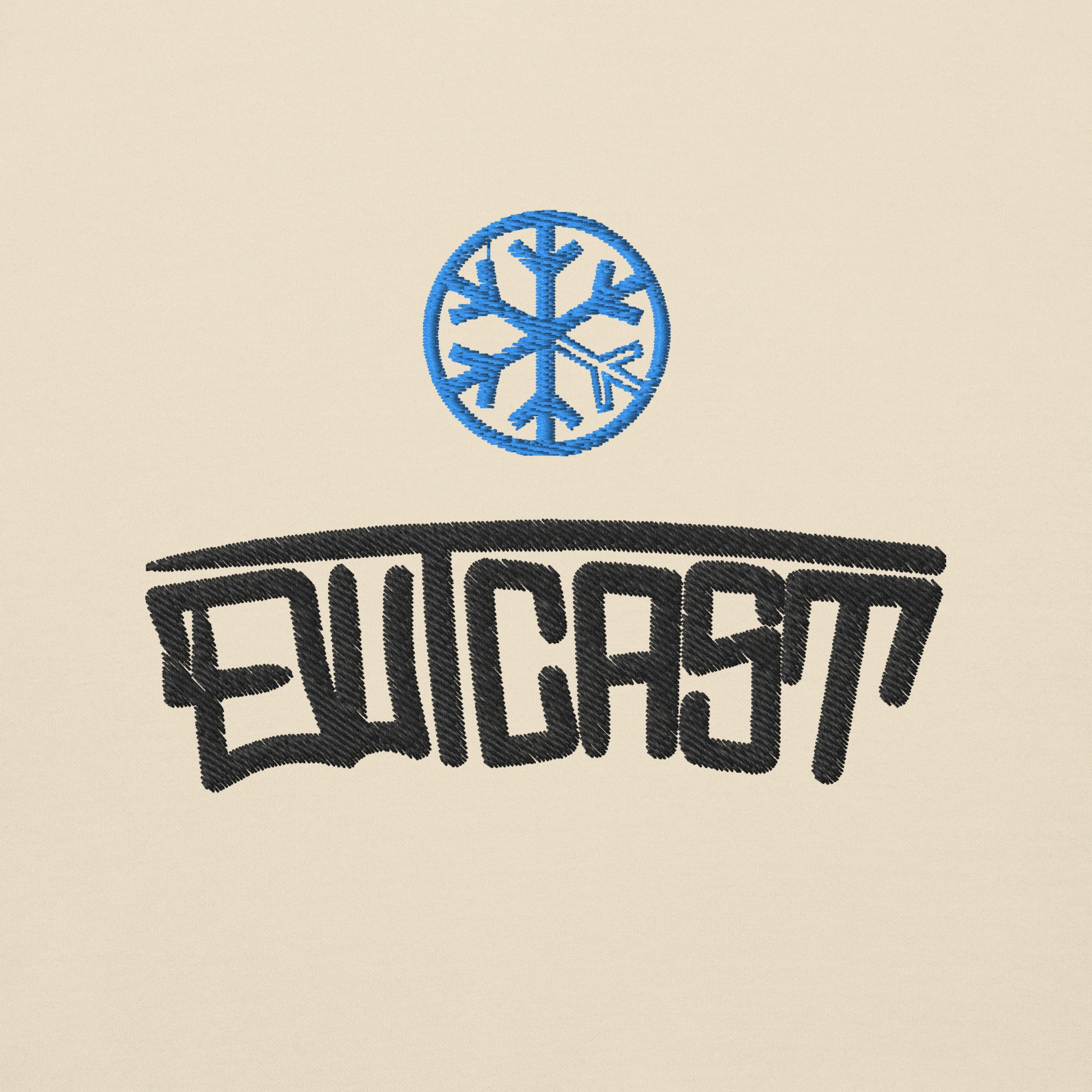 Beige-Outcast Graffiti Tag Hoodie from B.Different Clothing, graphic, graffiti-inspired streetwear