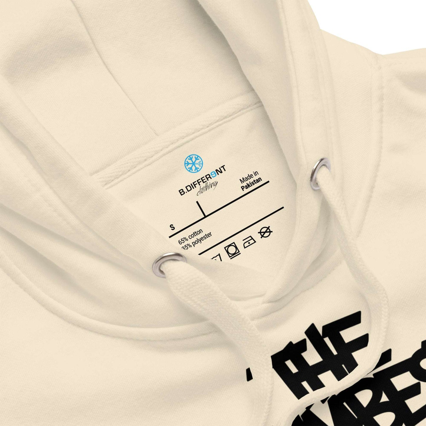 beige-the-dumbest-wish-graffiti-tag-hoodie-detail-by-b.different-clothing-graffiti-inspired-independent-streetwear-brand