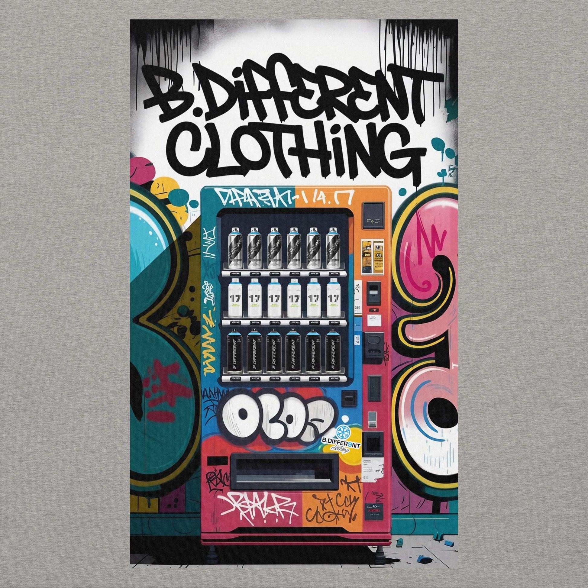 gray-graffiti-vending-machine-hoodie-back-by-b.different-clothing-graffiti-inspired-independent-streetwear-brand