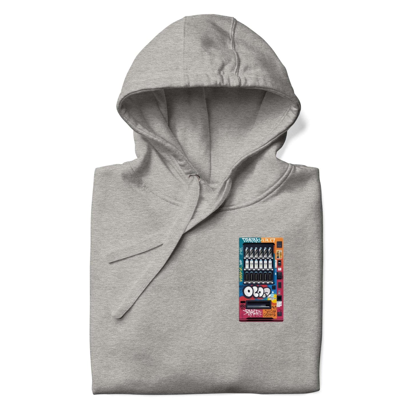 gray-graffiti-vending-machine-hoodie-front-by-b.different-clothing-graffiti-inspired-independent-streetwear-brand
