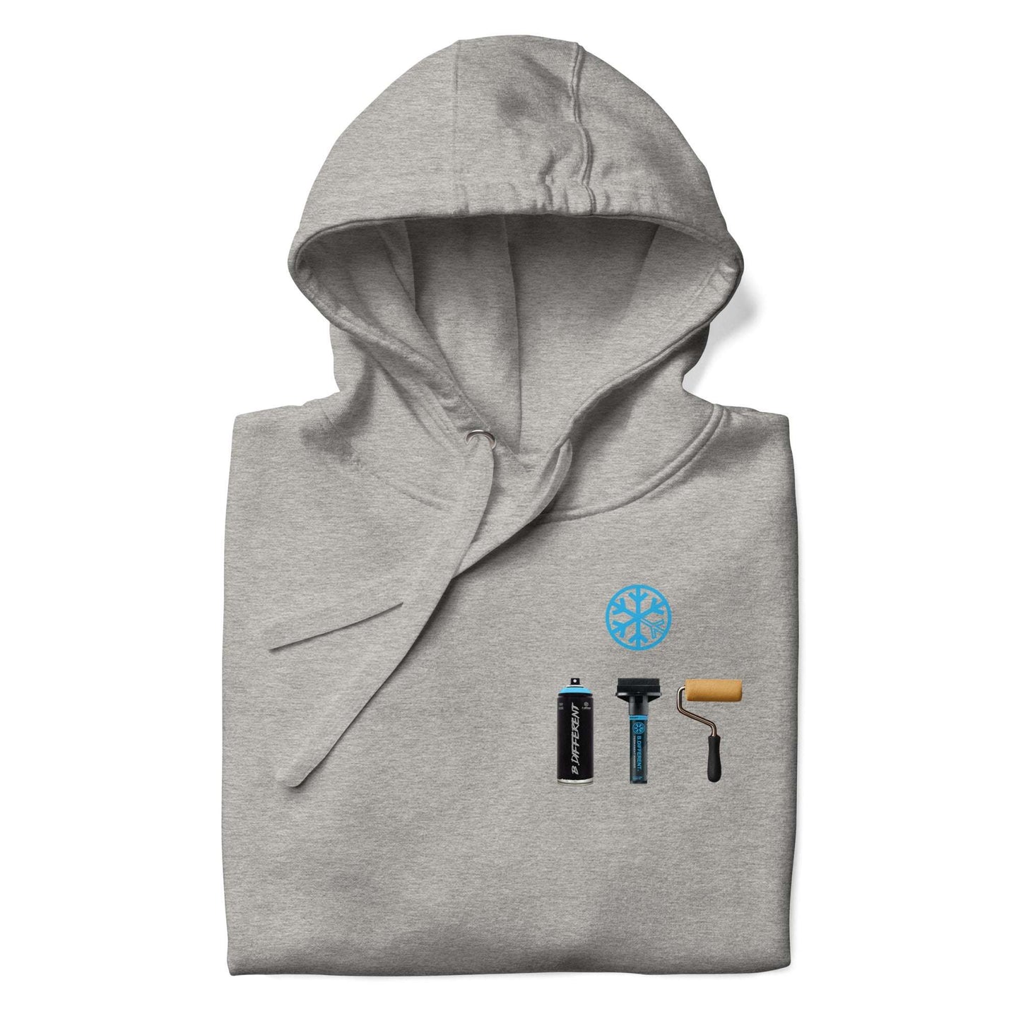 gray-graffiti-artist-action-figure-hoodie-front-by-b.different-clothing-graffiti-inspired-independent-streetwear-brand