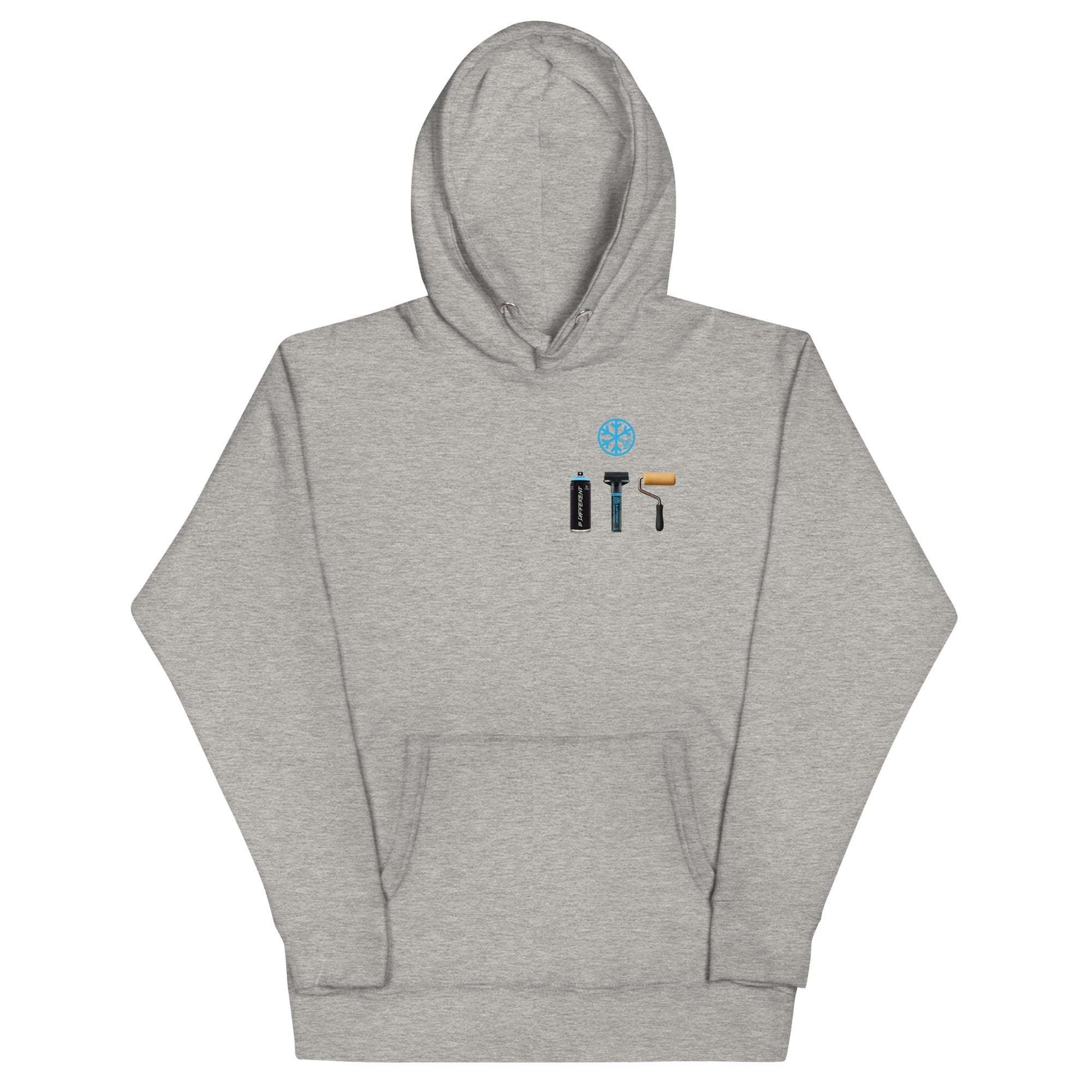 gray-graffiti-artist-action-figure-hoodie-front-by-b.different-clothing-graffiti-inspired-independent-streetwear-brand