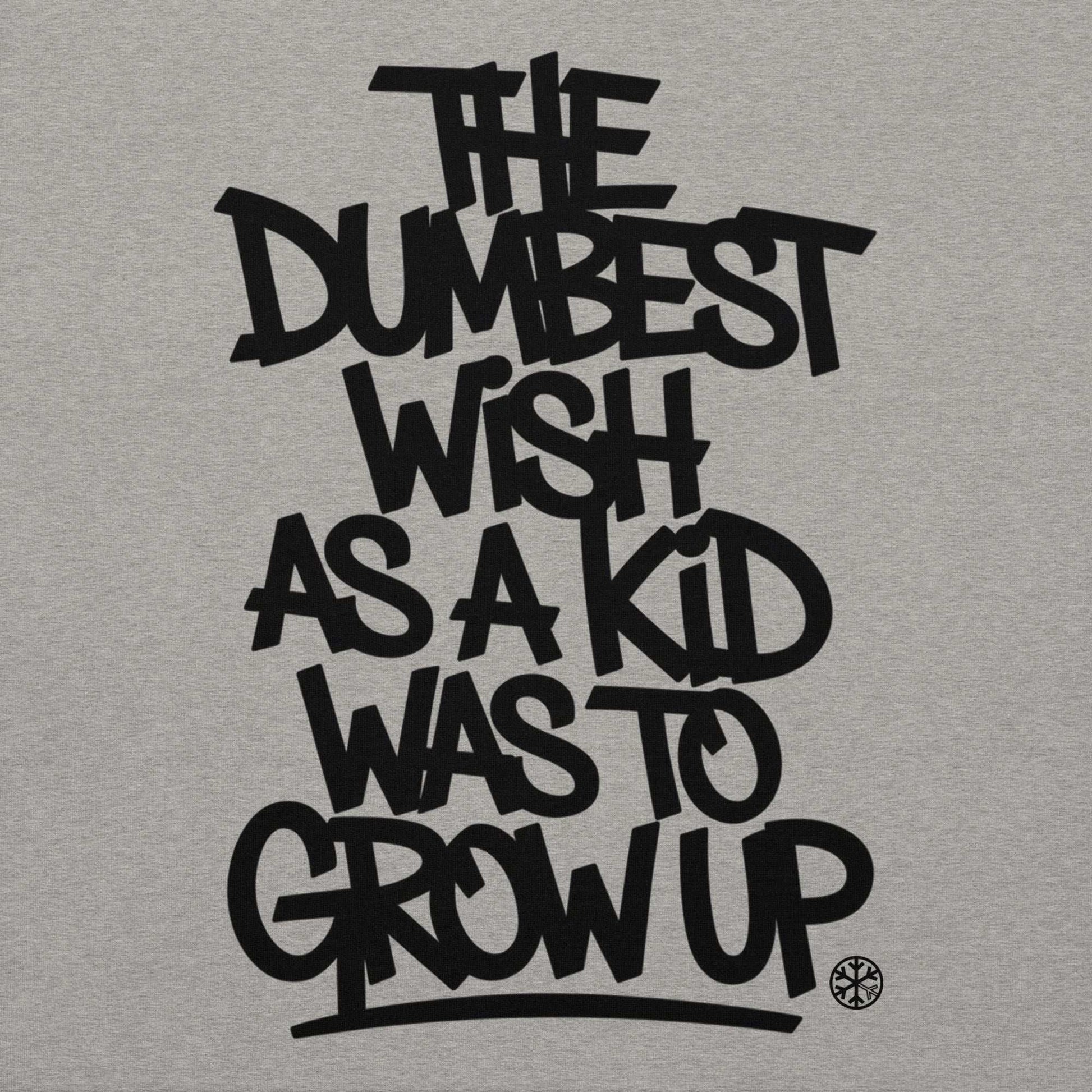 gray-the-dumbest-wish-graffiti-tag-hoodie-front-by-b.different-clothing-graffiti-inspired-independent-streetwear-brand
