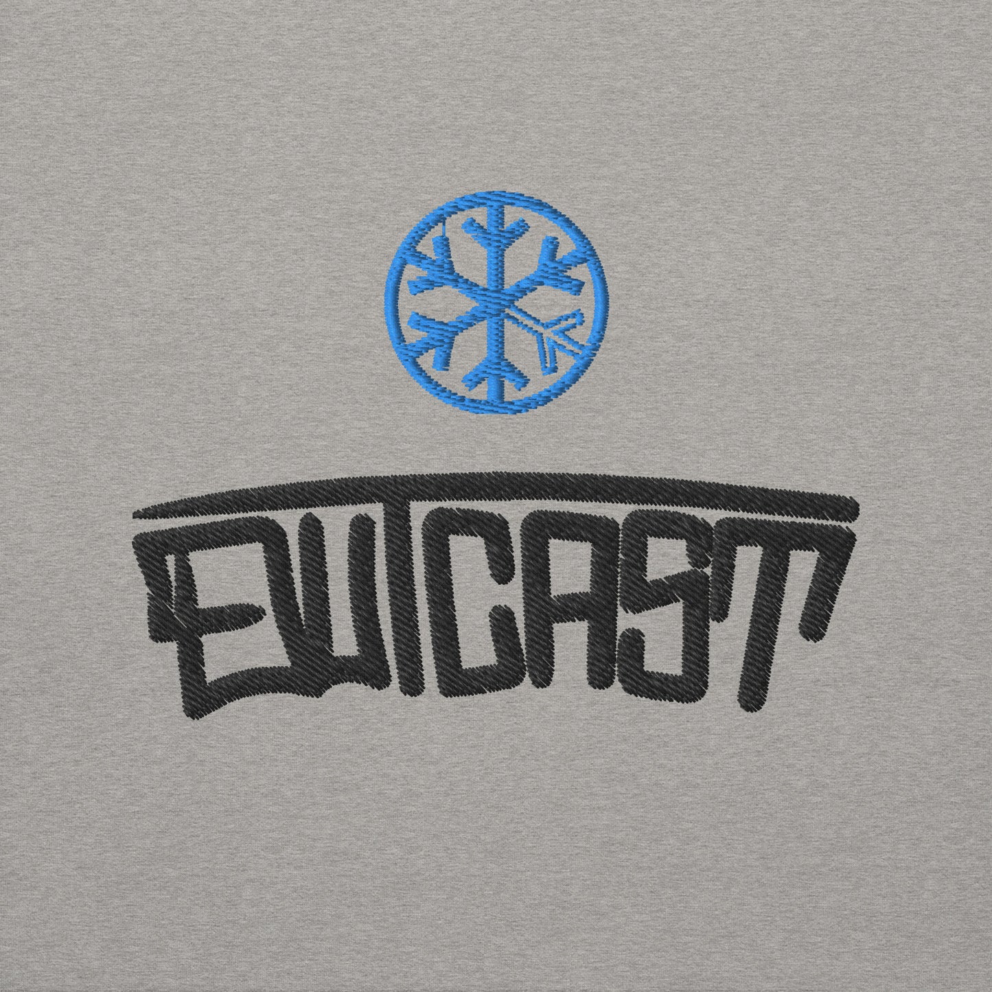 Gray-Outcast Graffiti Tag Hoodie from B.Different Clothing, graphic, graffiti-inspired streetwear