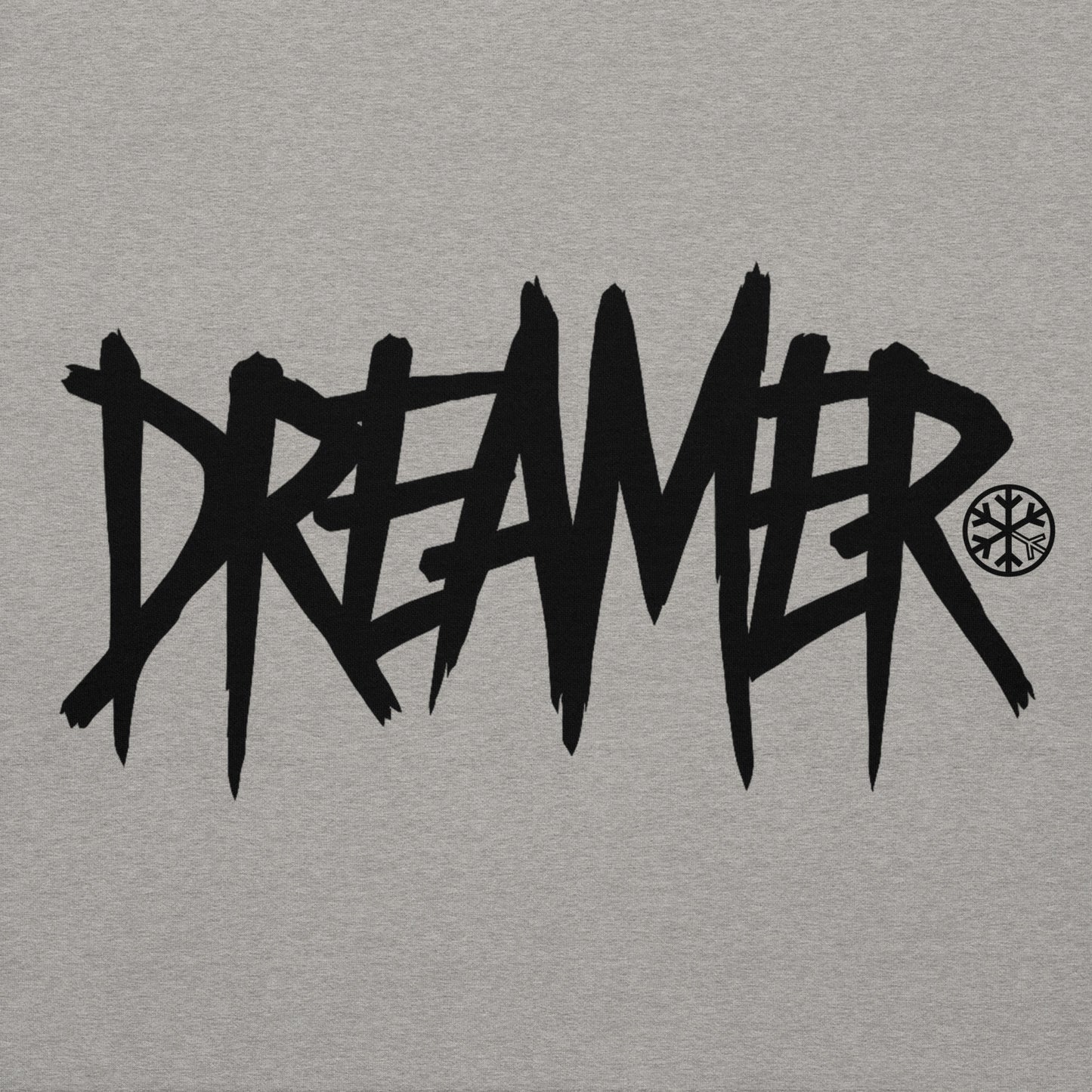Gray-Dreamer Graffiti Tag Hoodie from B.Different Clothing, graphic, graffiti-inspired streetwear