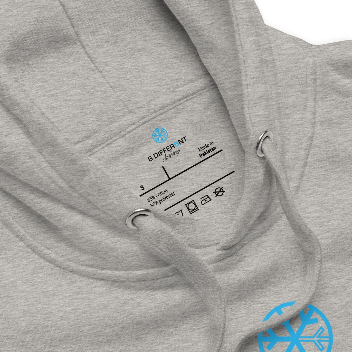 gray-vandal-graffiti-tag-hoodie-detail-by-b.different-clothing-graffiti-inspired-independent-streetwear-brand