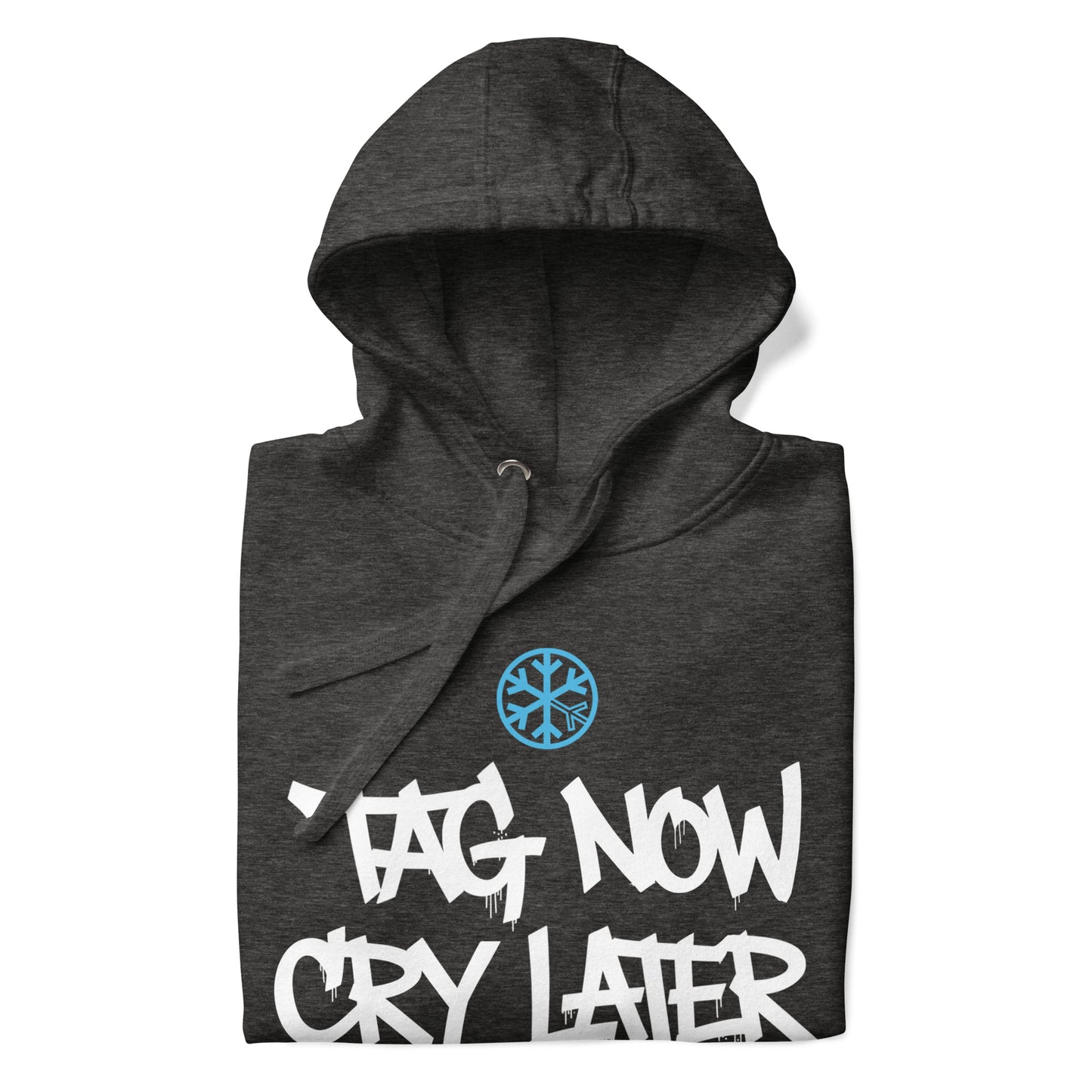 darkgray-tag-now-cry-later-graffiti-tag-hoodie-dark-front-by-b.different-clothing-graffiti-inspired-independent-streetwear-brand