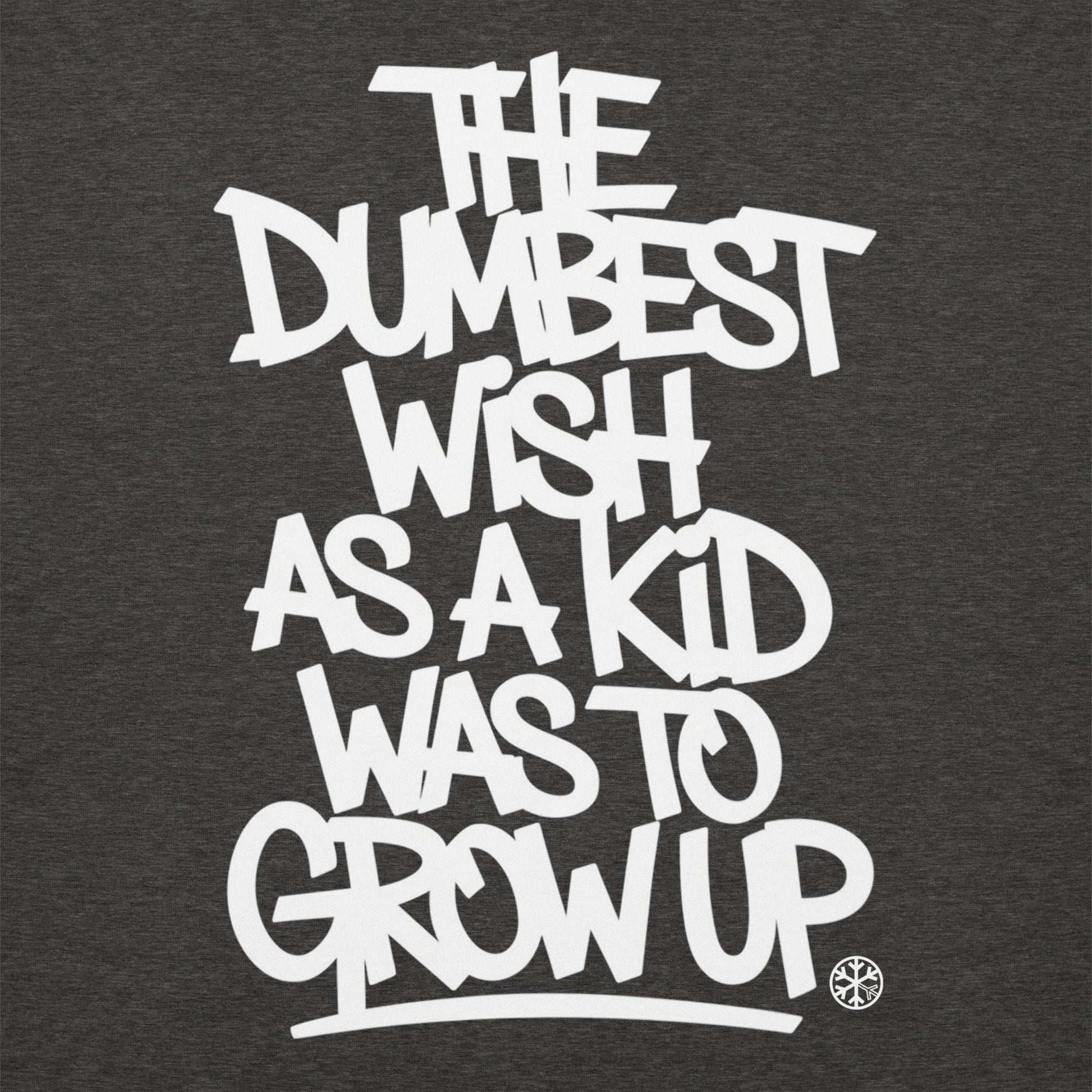 darkgray-the-dumbest-wish-graffiti-tag-hoodie-dark-front-by-b.different-clothing-graffiti-inspired-independent-streetwear-brand