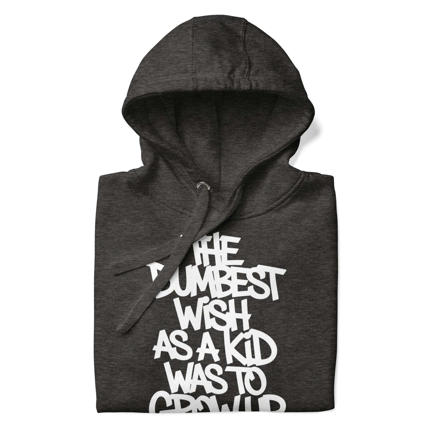 darkgray-the-dumbest-wish-graffiti-tag-hoodie-dark-front-by-b.different-clothing-graffiti-inspired-independent-streetwear-brand