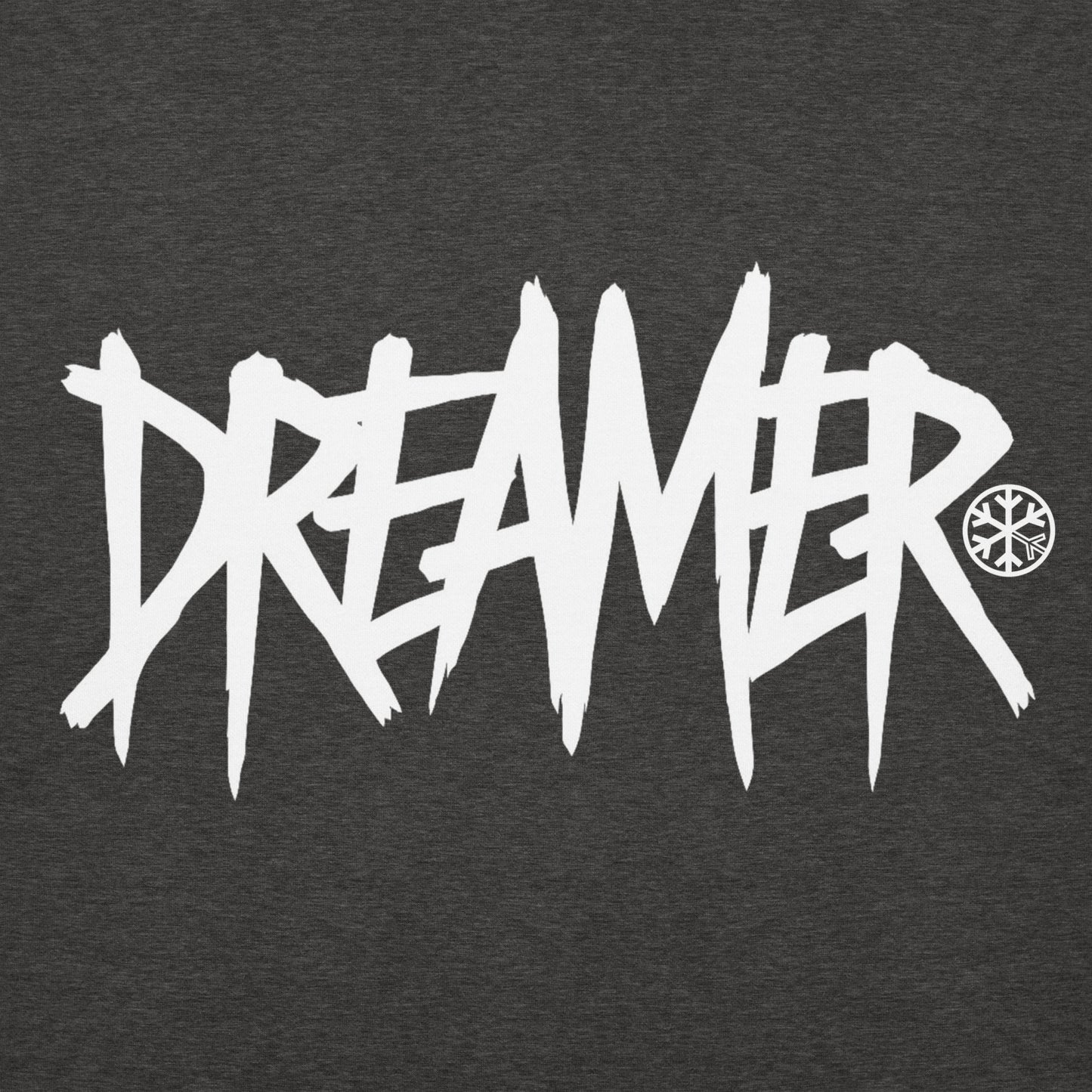 Darkgray-Dreamer Graffiti Tag Hoodie from B.Different Clothing, graphic, graffiti-inspired streetwear