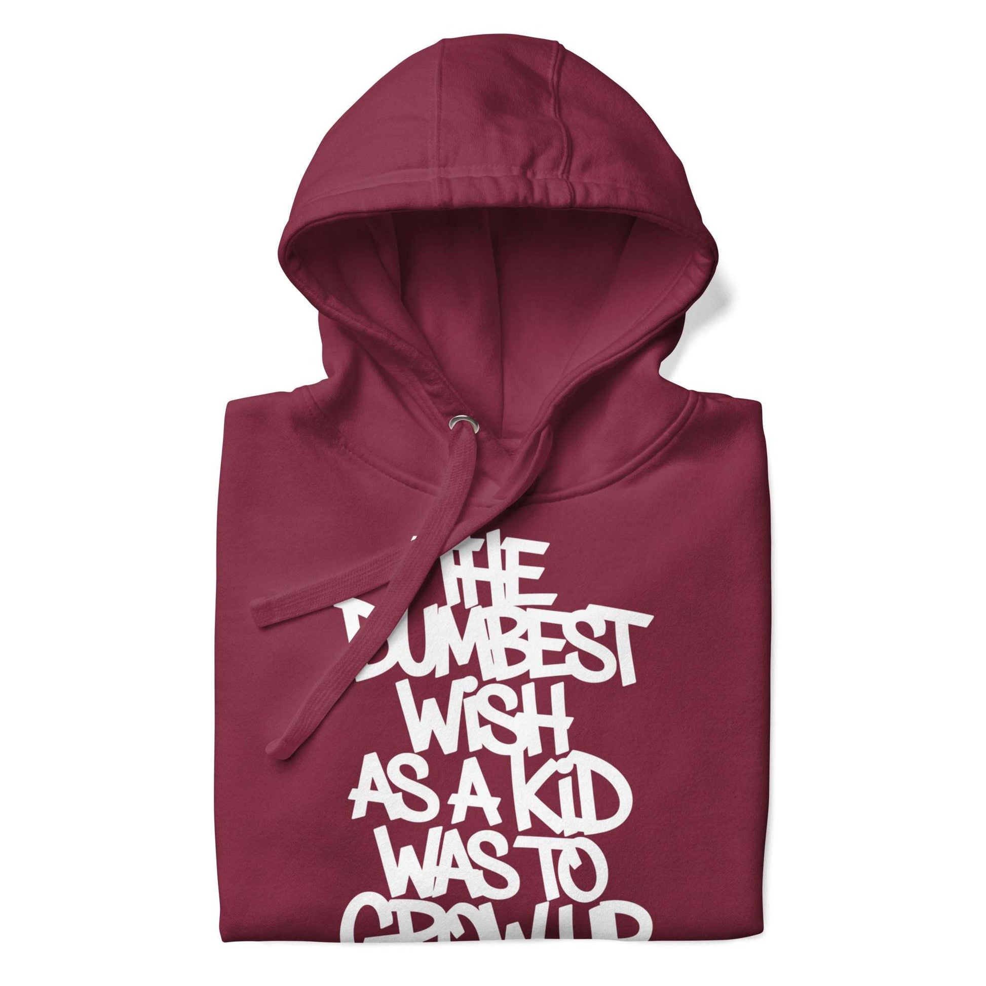 maroon-the-dumbest-wish-graffiti-tag-hoodie-front-by-b.different-clothing-graffiti-inspired-independent-streetwear-brand