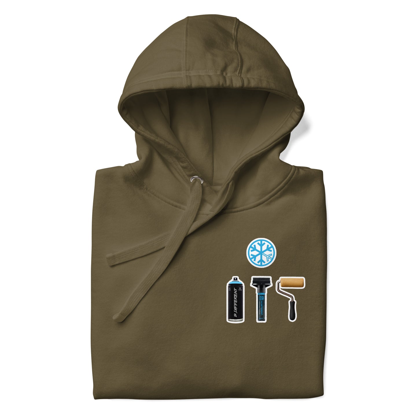 green-graffiti-artist-action-figure-hoodie-front-by-b.different-clothing-graffiti-inspired-independent-streetwear-brand