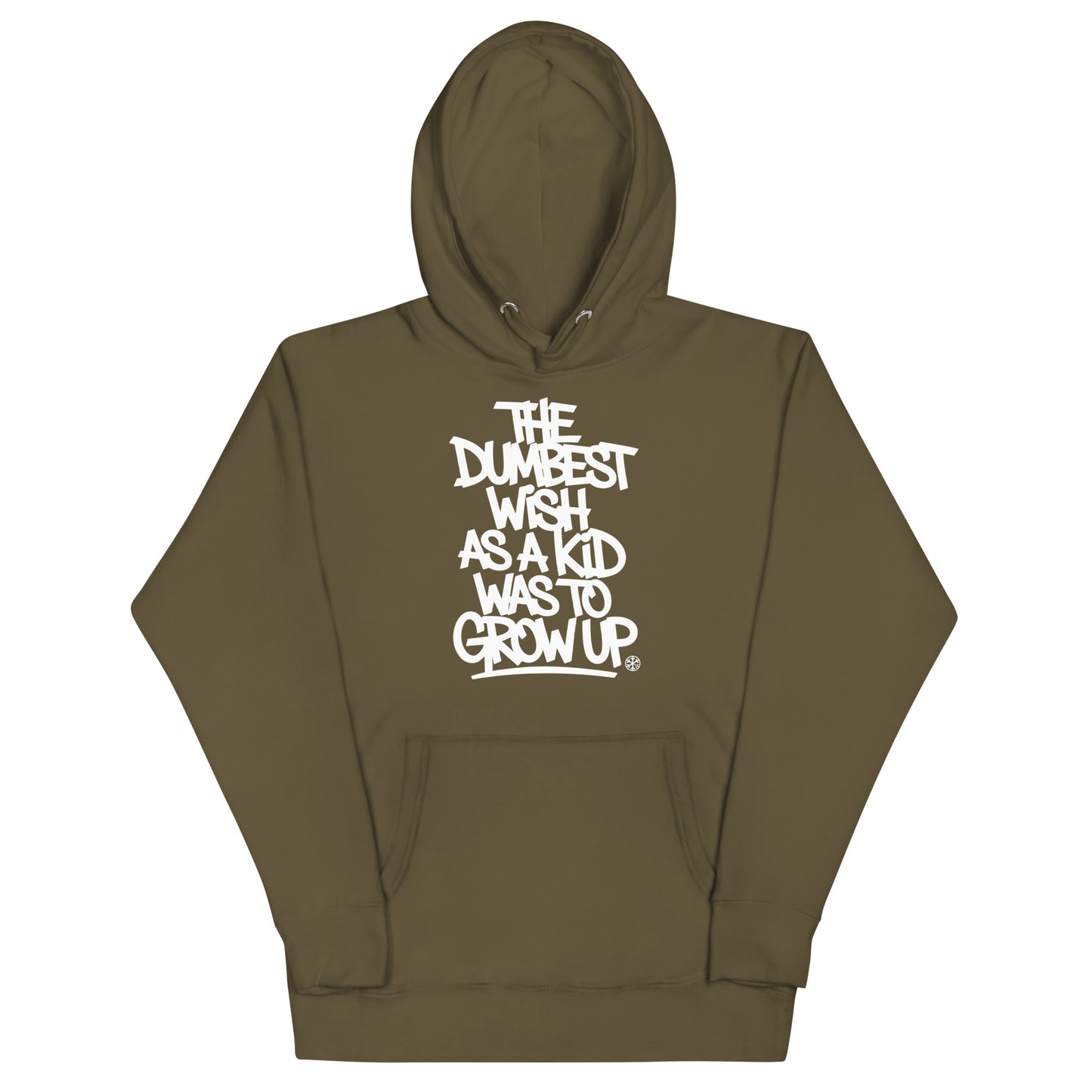 green-the-dumbest-wish-graffiti-tag-hoodie-front-by-b.different-clothing-graffiti-inspired-independent-streetwear-brand