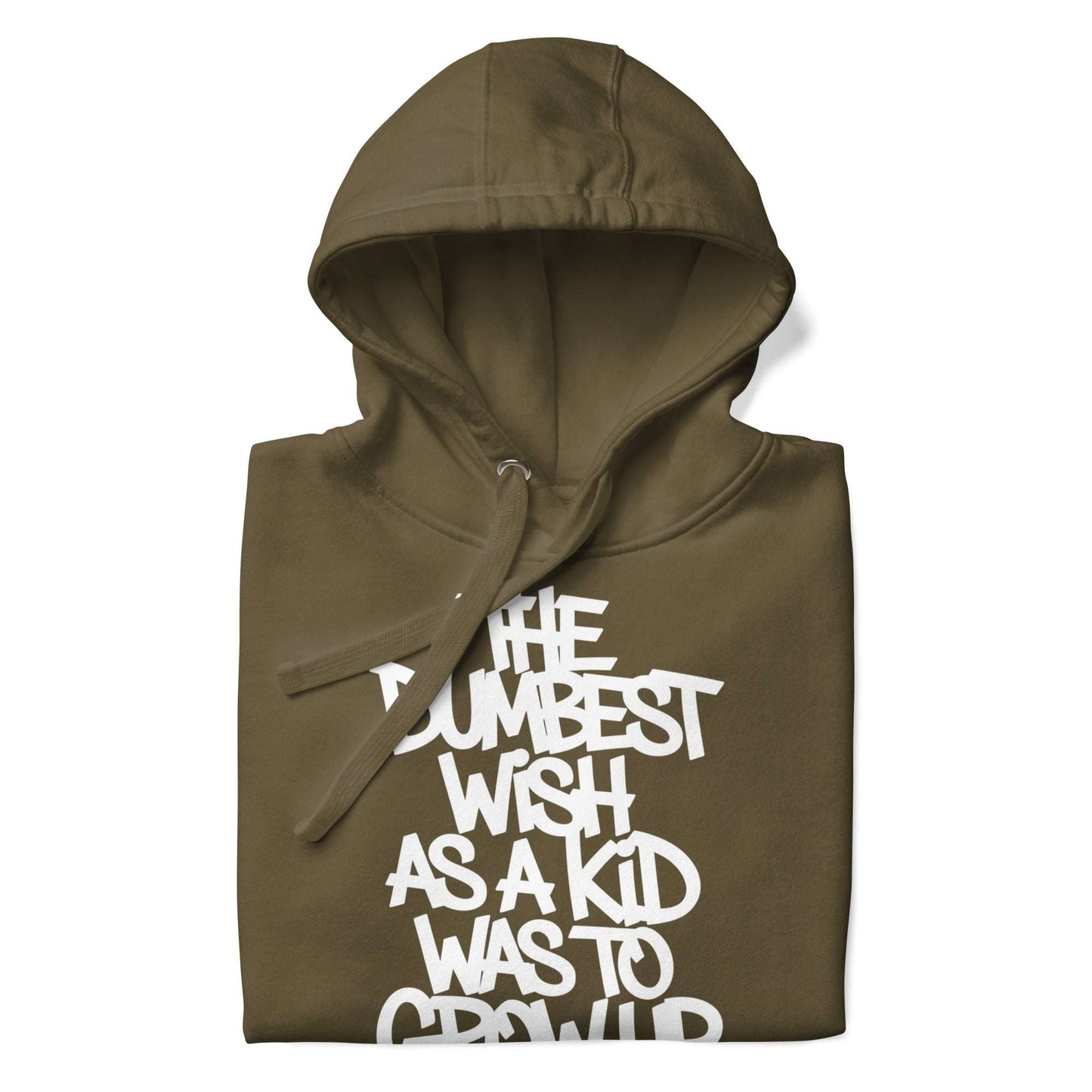 green-the-dumbest-wish-graffiti-tag-hoodie-front-by-b.different-clothing-graffiti-inspired-independent-streetwear-brand