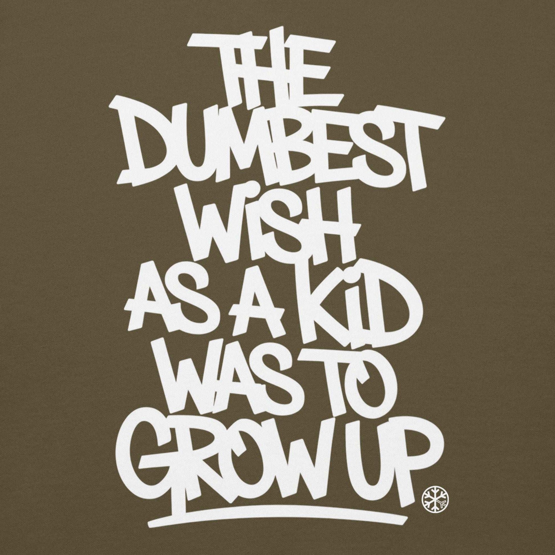 green-the-dumbest-wish-graffiti-tag-hoodie-front-by-b.different-clothing-graffiti-inspired-independent-streetwear-brand