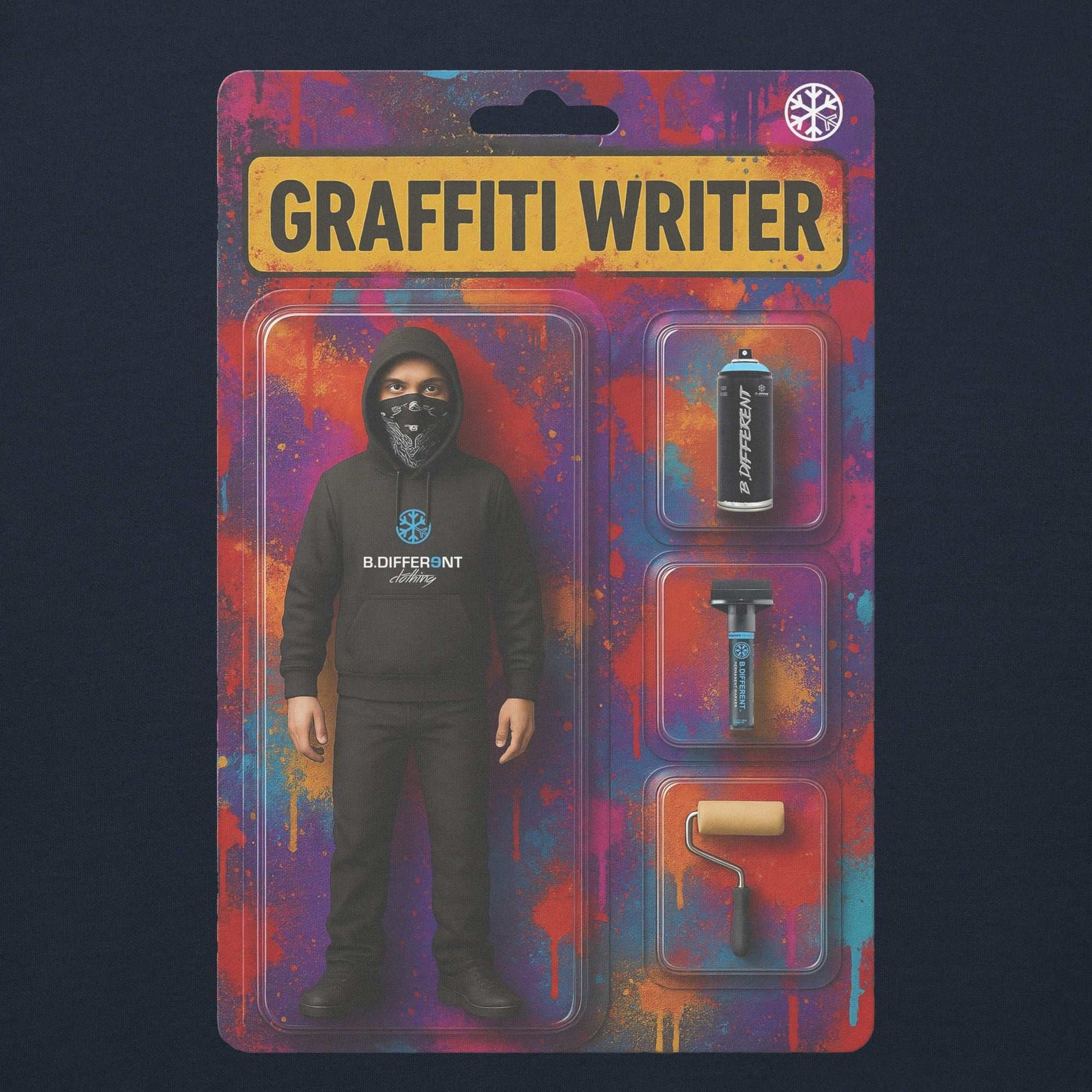 navy-graffiti-artist-action-figure-hoodie-back-by-b.different-clothing-graffiti-inspired-independent-streetwear-brand