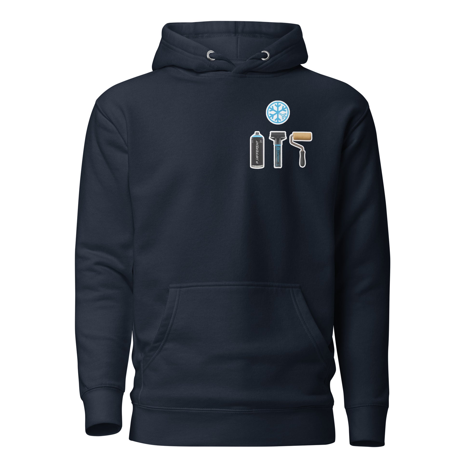 navy-graffiti-artist-action-figure-hoodie-front-by-b.different-clothing-graffiti-inspired-independent-streetwear-brand