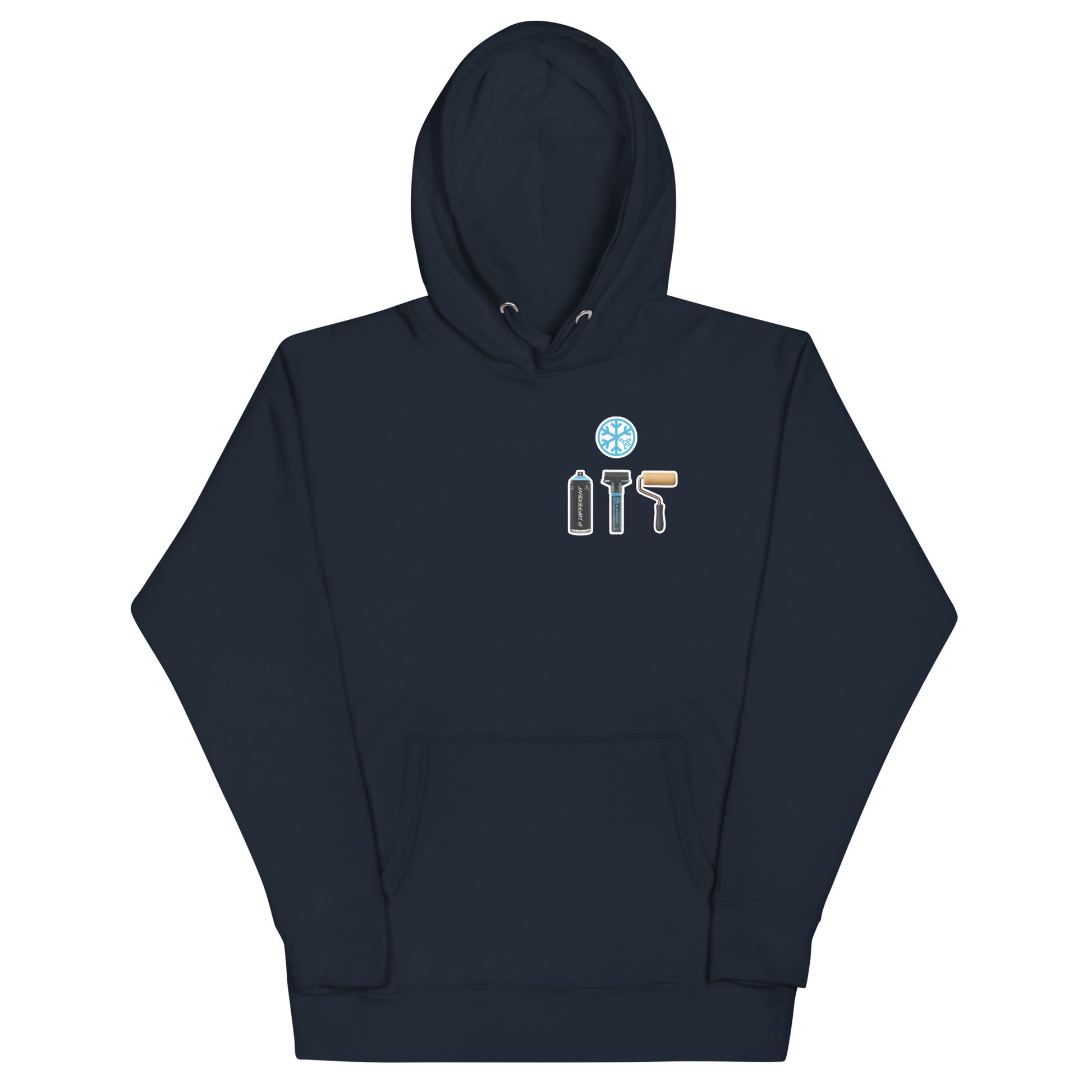 navy-graffiti-artist-action-figure-hoodie-front-by-b.different-clothing-graffiti-inspired-independent-streetwear-brand