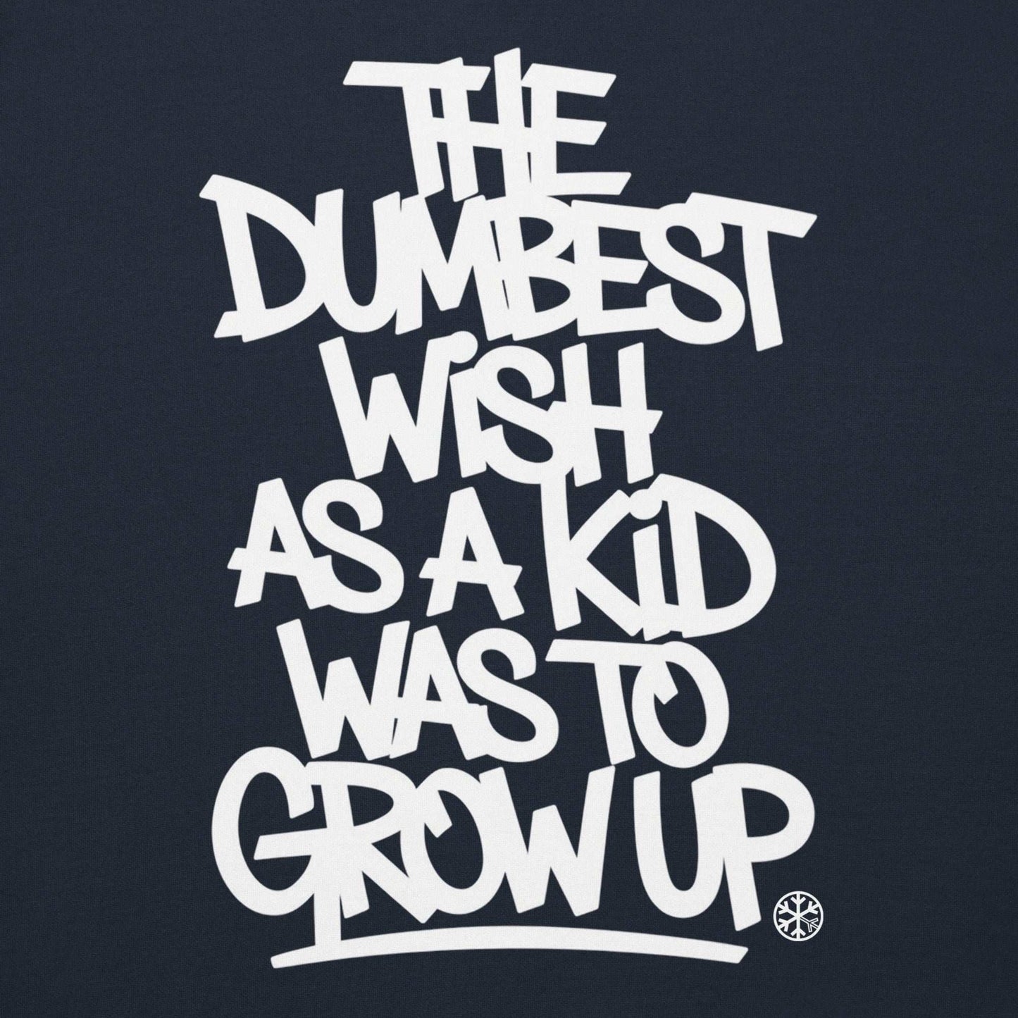 navy-the-dumbest-wish-graffiti-tag-hoodie-front-by-b.different-clothing-graffiti-inspired-independent-streetwear-brand