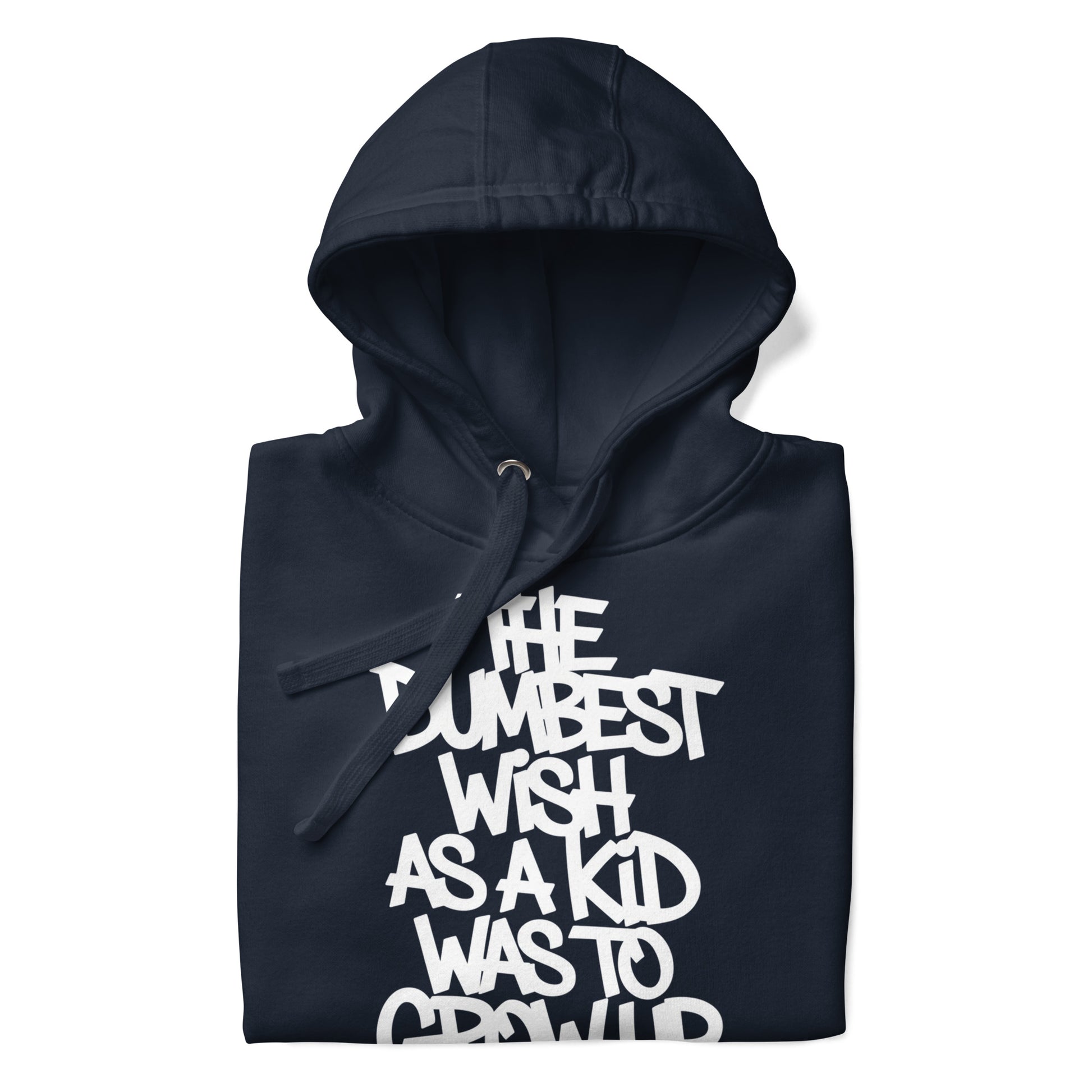 navy-the-dumbest-wish-graffiti-tag-hoodie-front-by-b.different-clothing-graffiti-inspired-independent-streetwear-brand