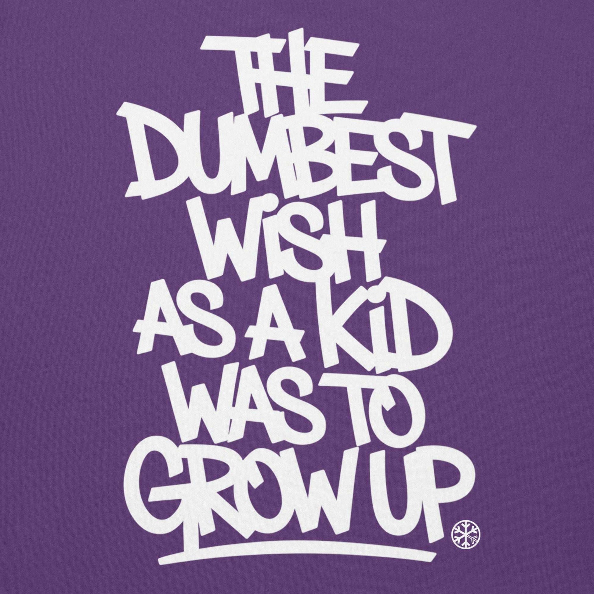purple-the-dumbest-wish-graffiti-tag-hoodie-front-by-b.different-clothing-graffiti-inspired-independent-streetwear-brand