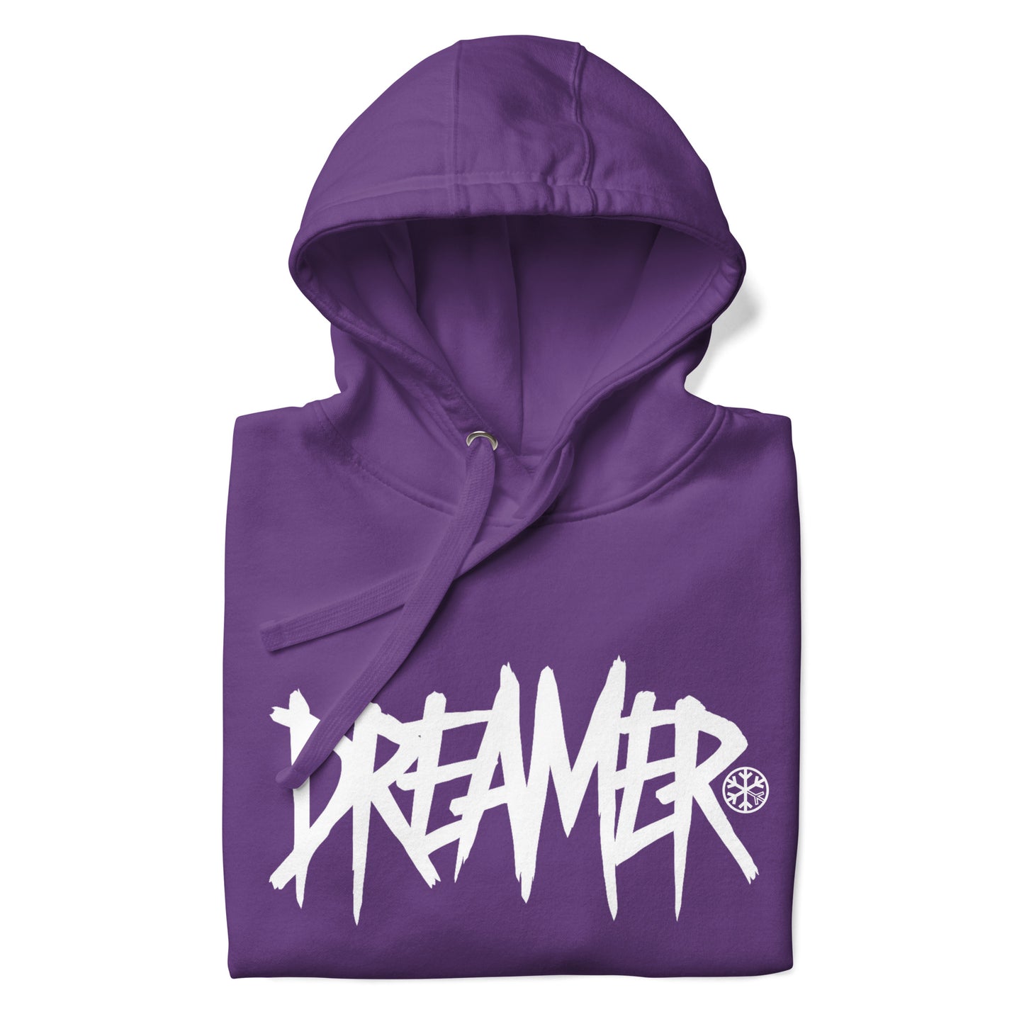 Purple-Dreamer Graffiti Tag Hoodie from B.Different Clothing, folded, graffiti-inspired streetwear