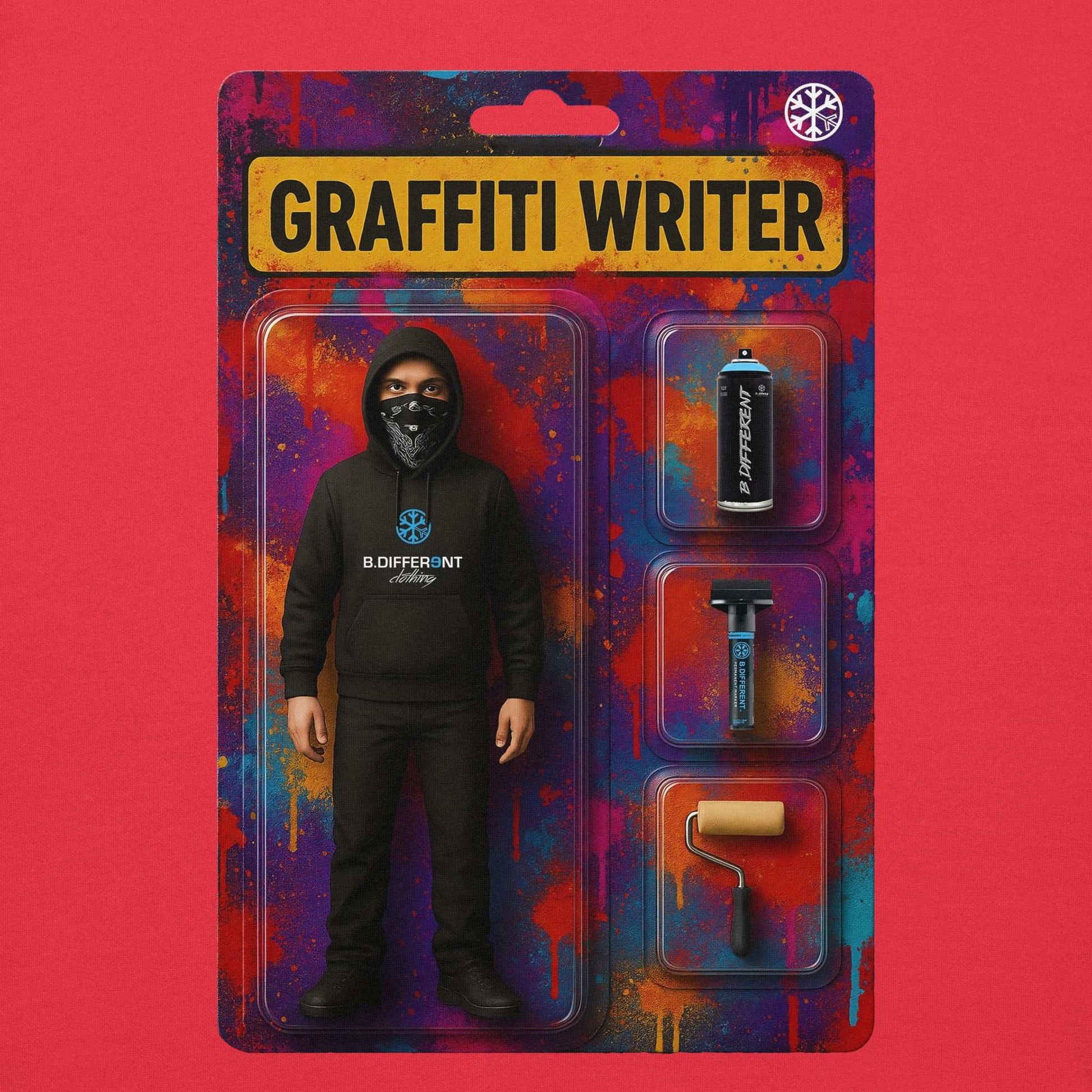 red-graffiti-artist-action-figure-hoodie-back-by-b.different-clothing-graffiti-inspired-independent-streetwear-brand