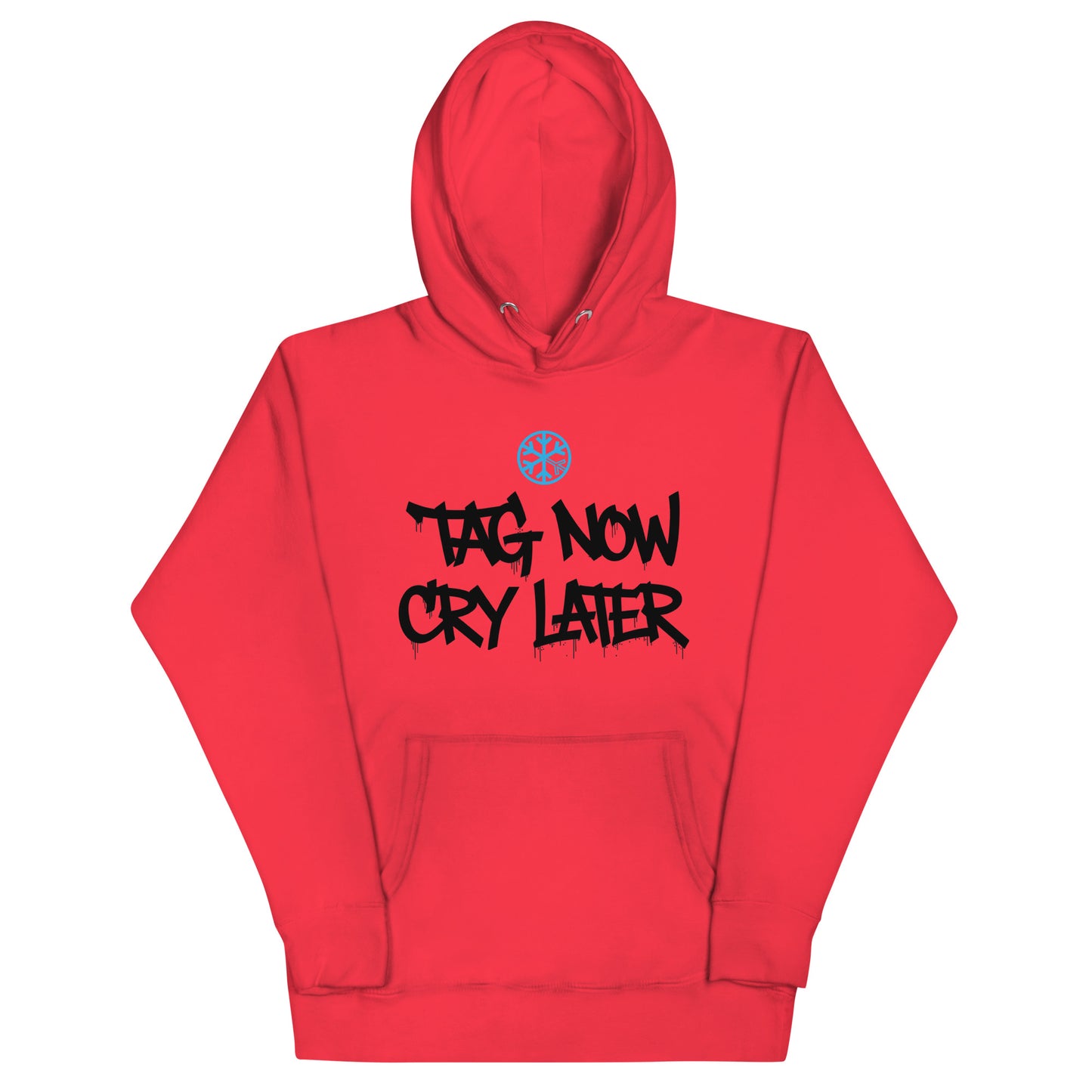 red-tag-now-cry-later-graffiti-tag-hoodie-front-by-b.different-clothing-graffiti-inspired-independent-streetwear-brand