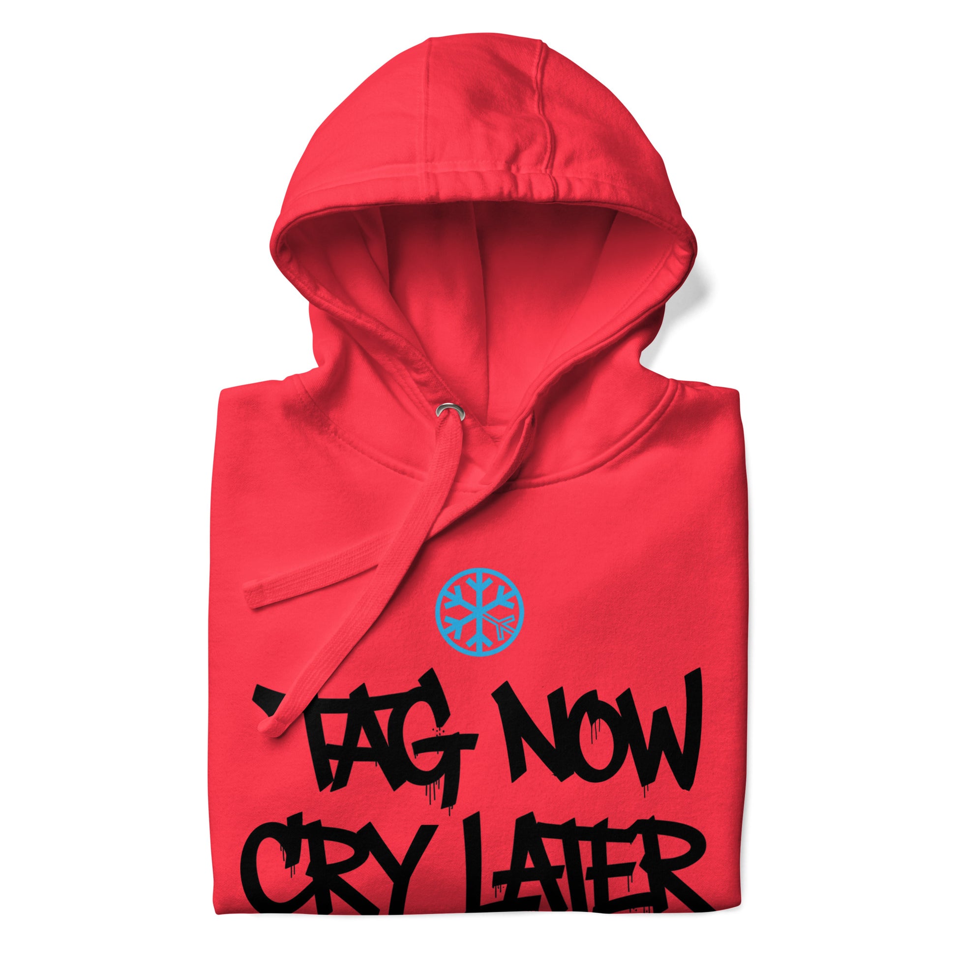 red-tag-now-cry-later-graffiti-tag-hoodie-front-by-b.different-clothing-graffiti-inspired-independent-streetwear-brand