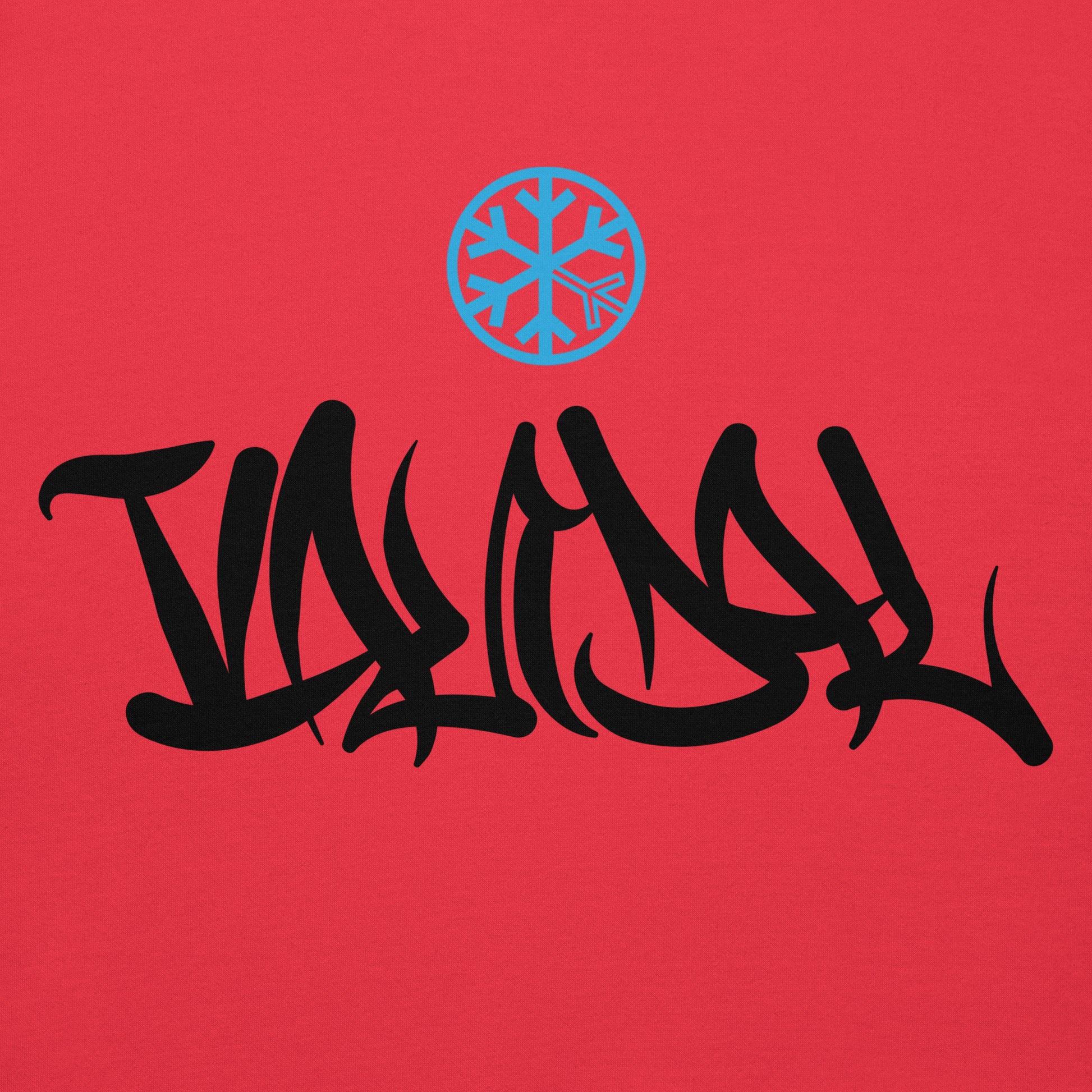 red-vandal-graffiti-tag-hoodie-front-by-b.different-clothing-graffiti-inspired-independent-streetwear-brand