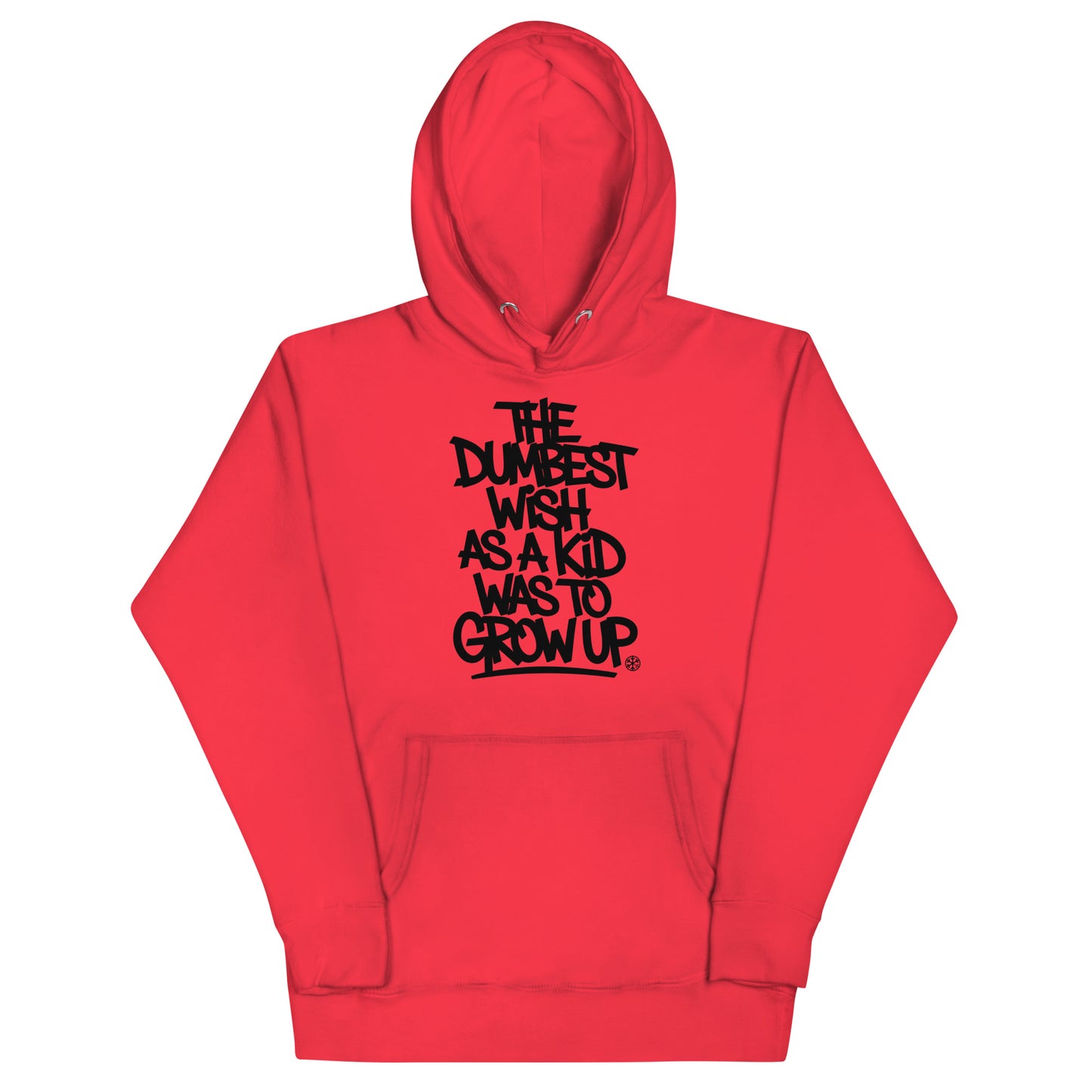 red-the-dumbest-wish-graffiti-tag-hoodie-front-by-b.different-clothing-graffiti-inspired-independent-streetwear-brand