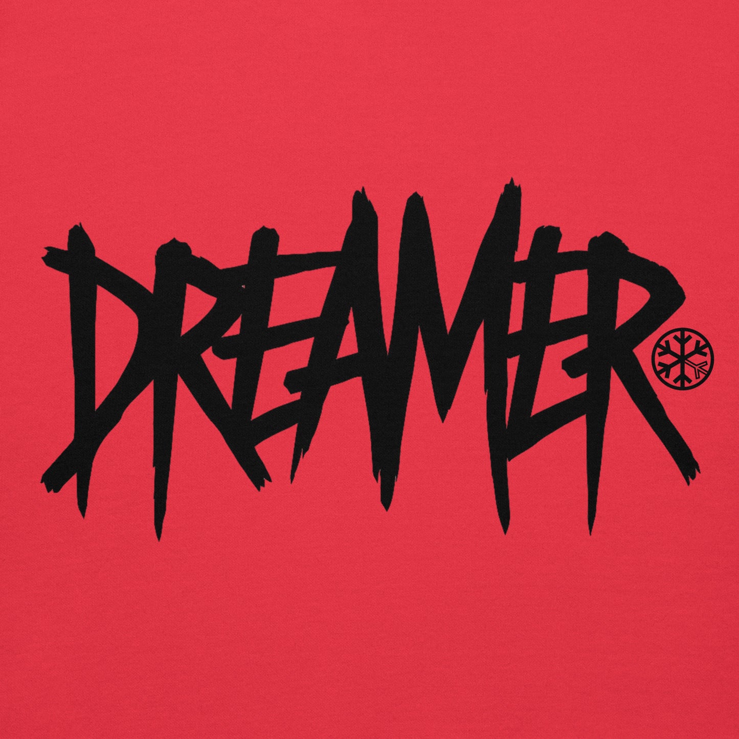 Red-Dreamer Graffiti Tag Hoodie from B.Different Clothing, graphic, graffiti-inspired streetwear