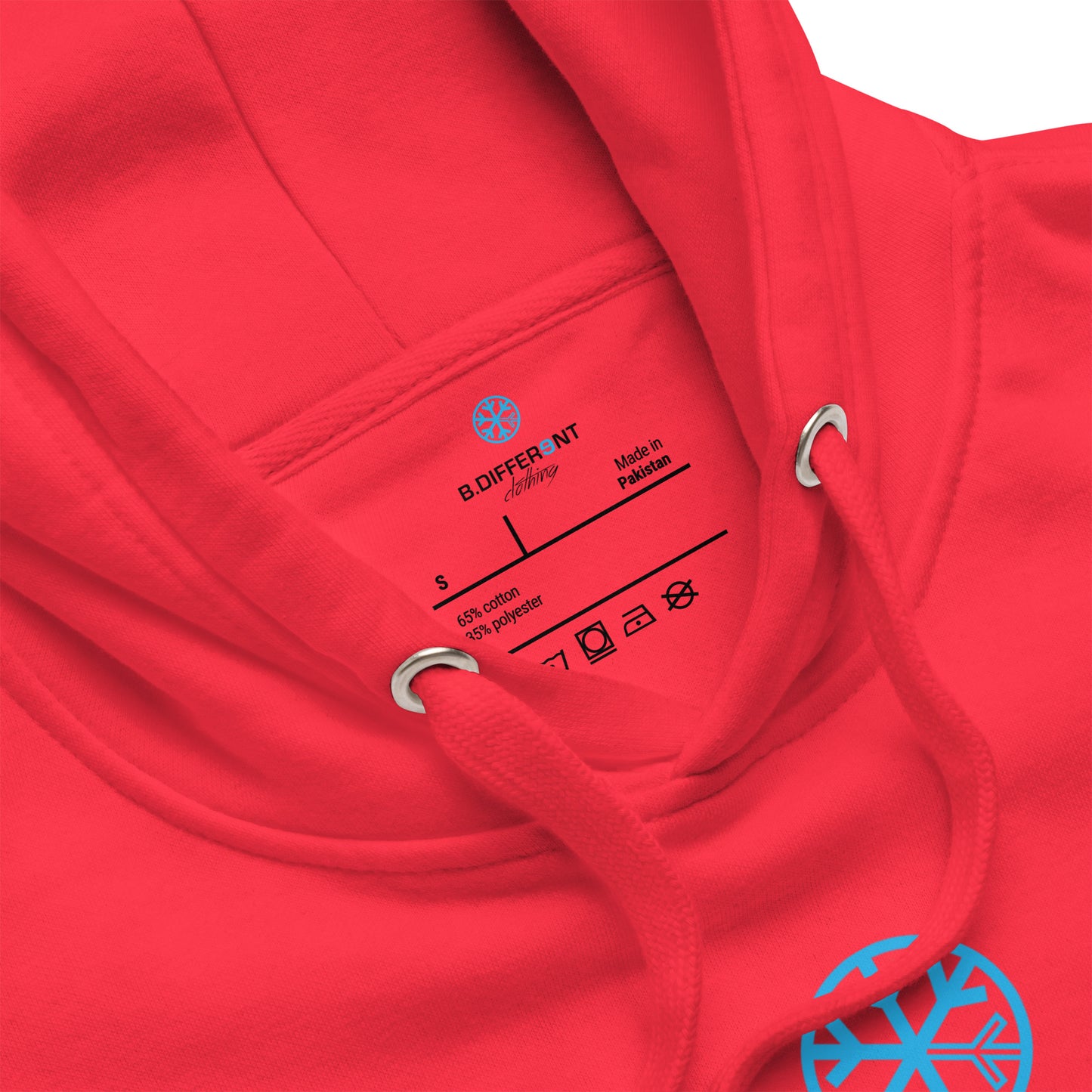 red-vandal-graffiti-tag-hoodie-detail-by-b.different-clothing-graffiti-inspired-independent-streetwear-brand