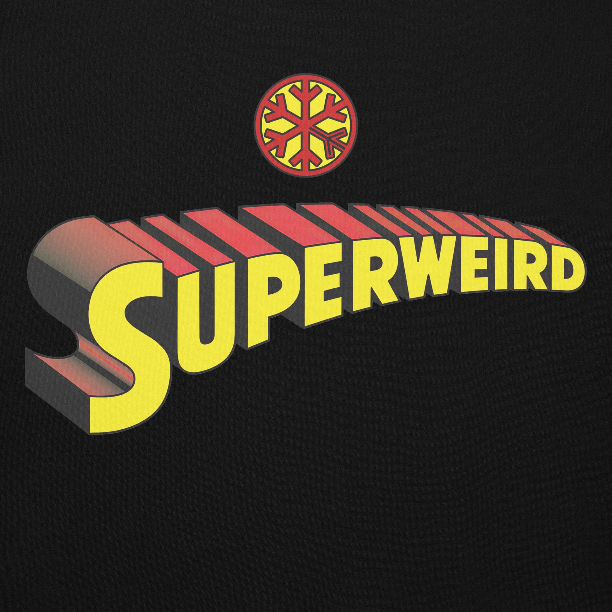 Black-Superweird Hoodie from B.Different Clothing, graphic, graffiti-inspired streetwear