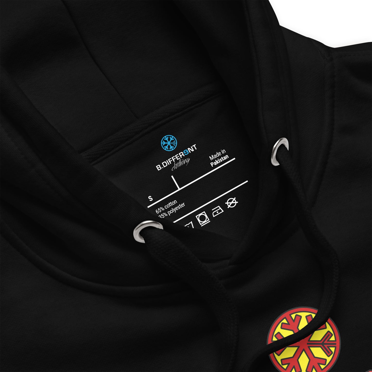 Black-Superweird Hoodie from B.Different Clothing, collar, graffiti-inspired streetwear