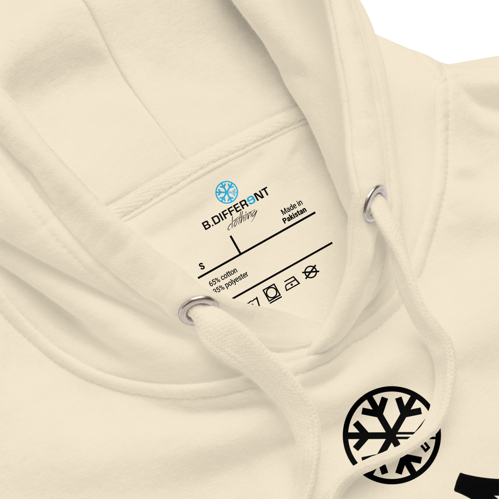 Bone-Rule Breaker Graffiti Tag Hoodie from B.Different Clothing, collar, graffiti-inspired streetwear
