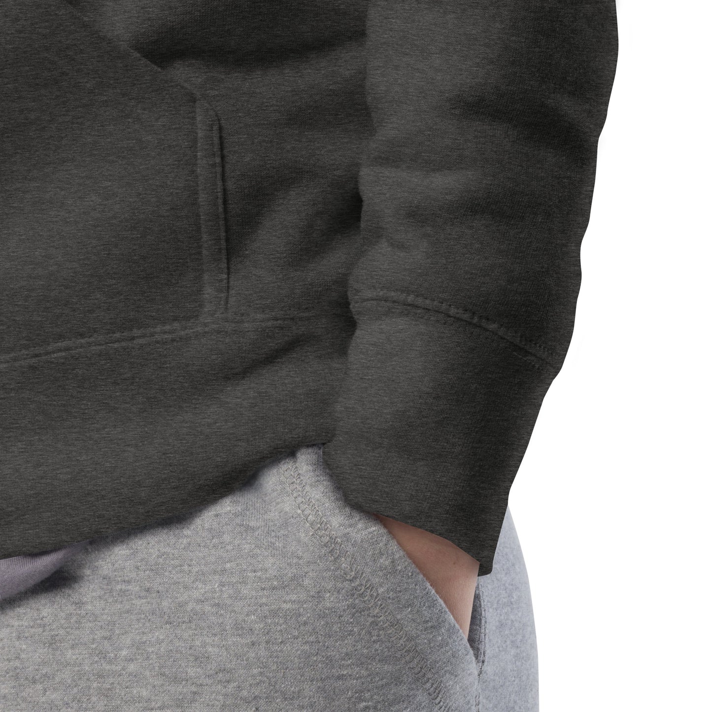 Darkgray-BDFRNT Logo 2011 Hoodie from B.Different Clothing, detail, graffiti-inspired streetwear